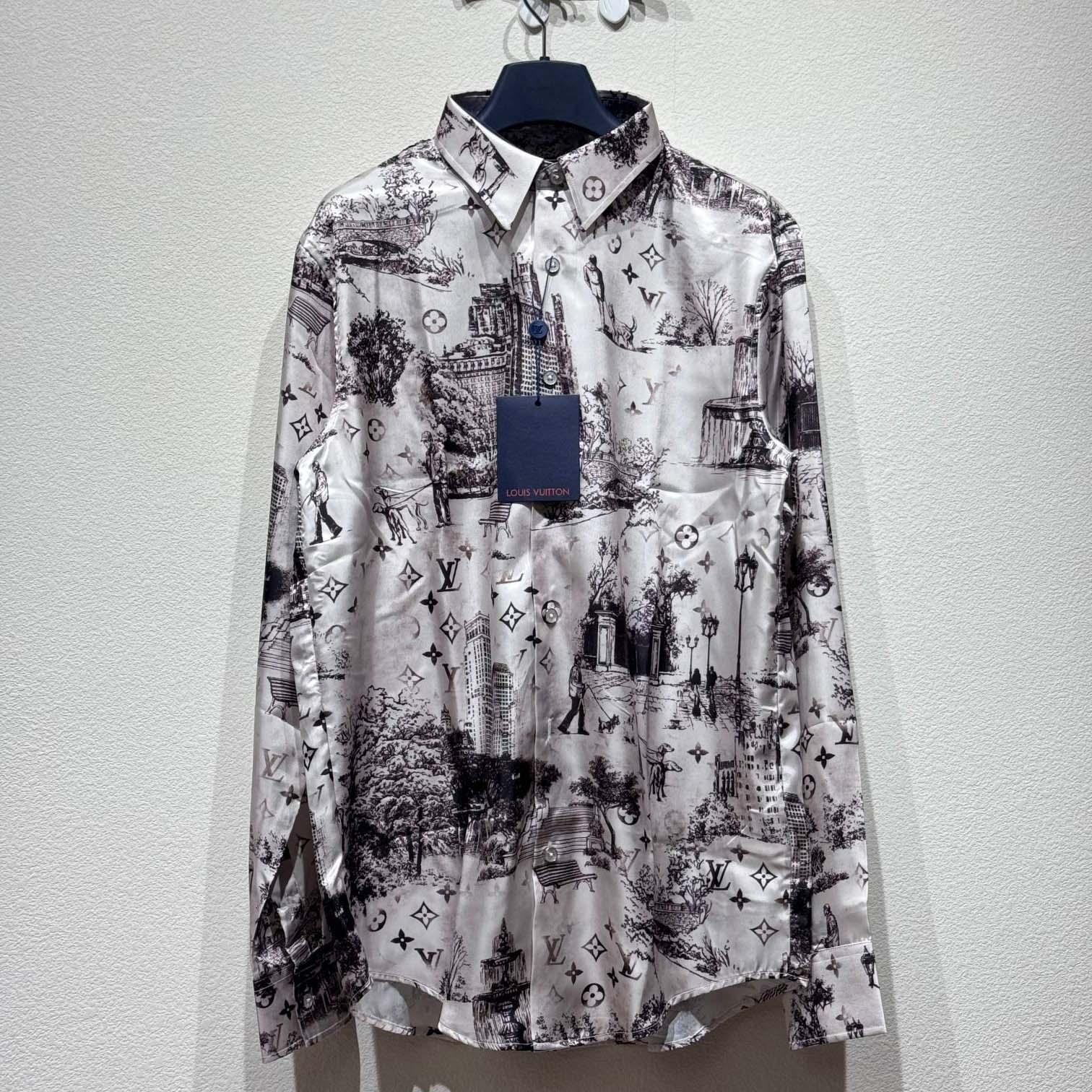 Louis Vuitton Long-Sleeved Silk Shirt   - PerfectKickZ