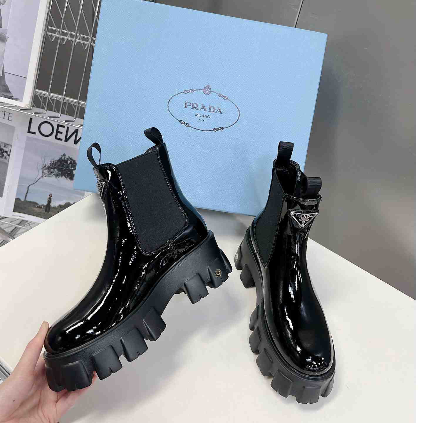 Prada Monolith Ankle Boots - PerfectKickZ