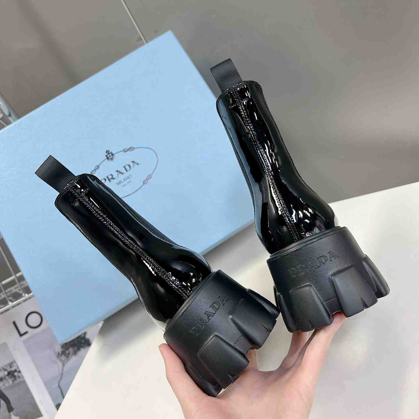 Prada Monolith Ankle Boots - PerfectKickZ