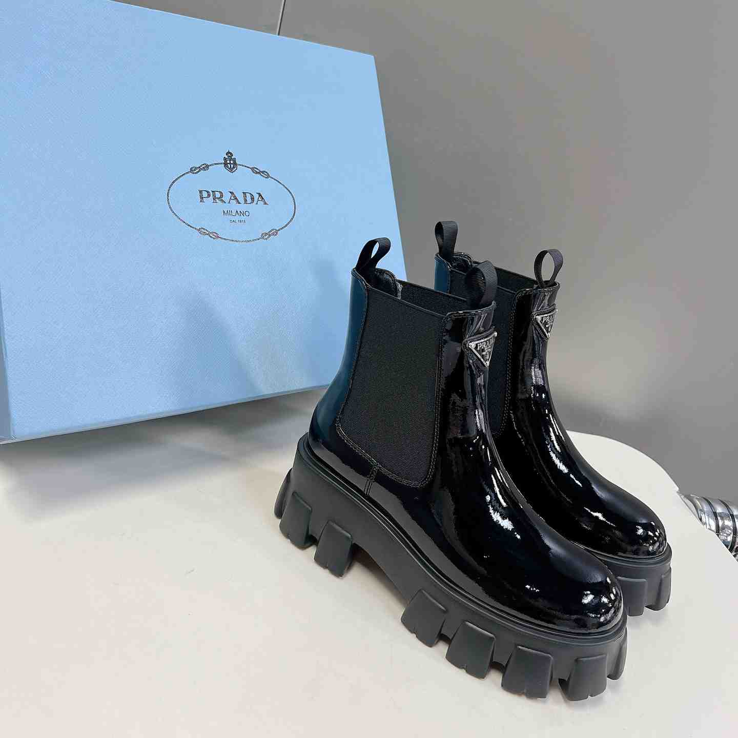 Prada Monolith Ankle Boots - PerfectKickZ