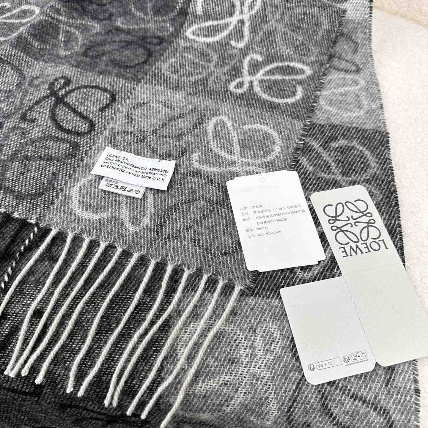 Loewe Scarf In Wool And Cashmere - PerfectKickZ