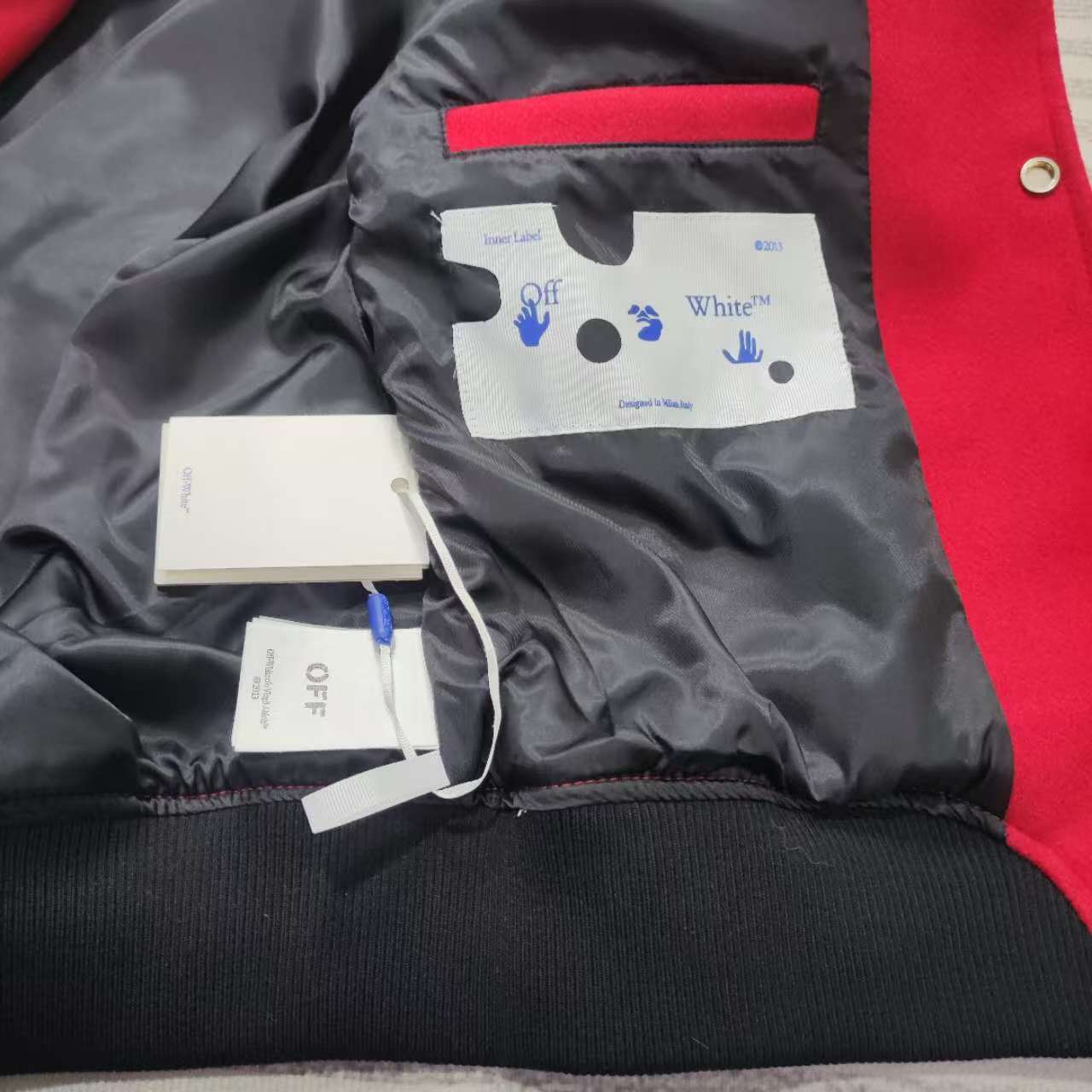 Off-White Patchwork Bomber Jacket - PerfectKickZ