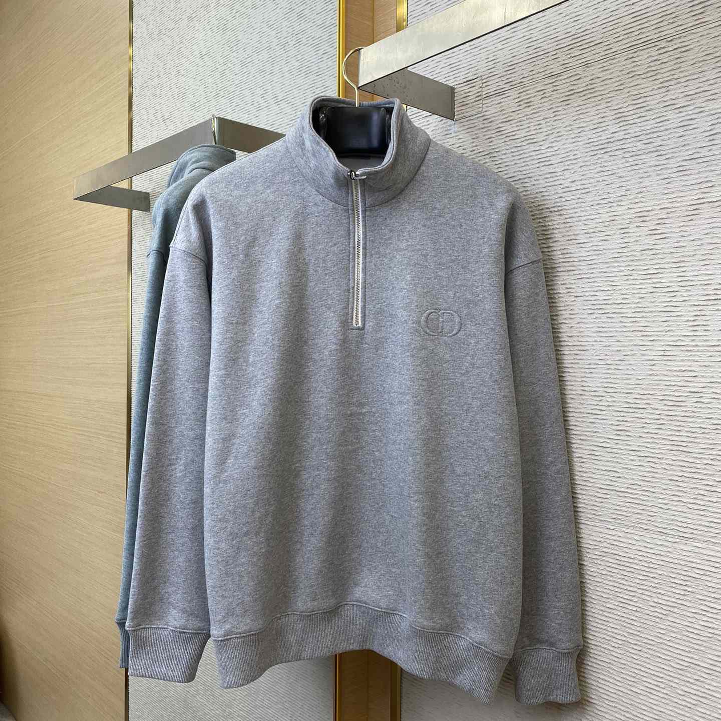 Dior CD Icon Half-Zip Sweatshirt   - PerfectKickZ