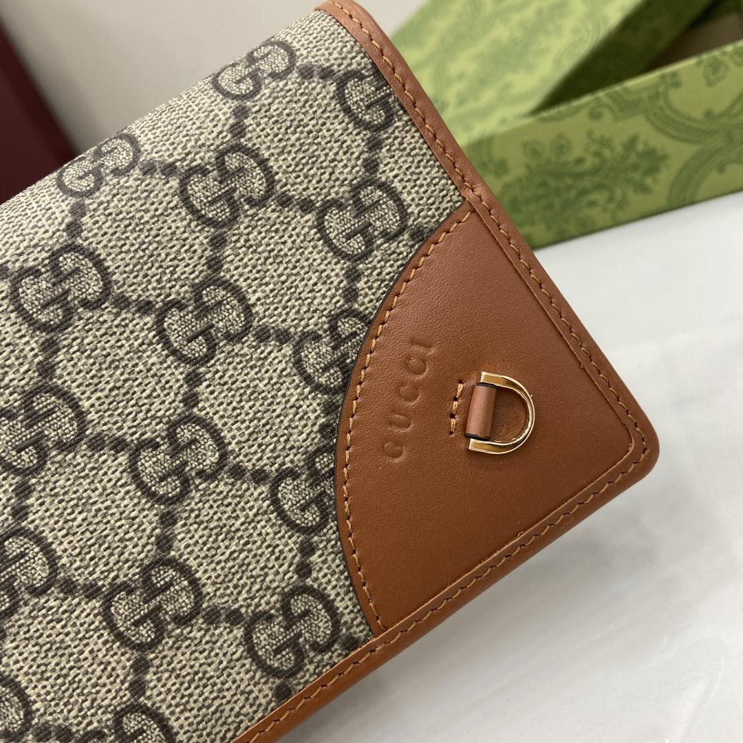 Gucci GG Emblem Continental Wallet - PerfectKickZ