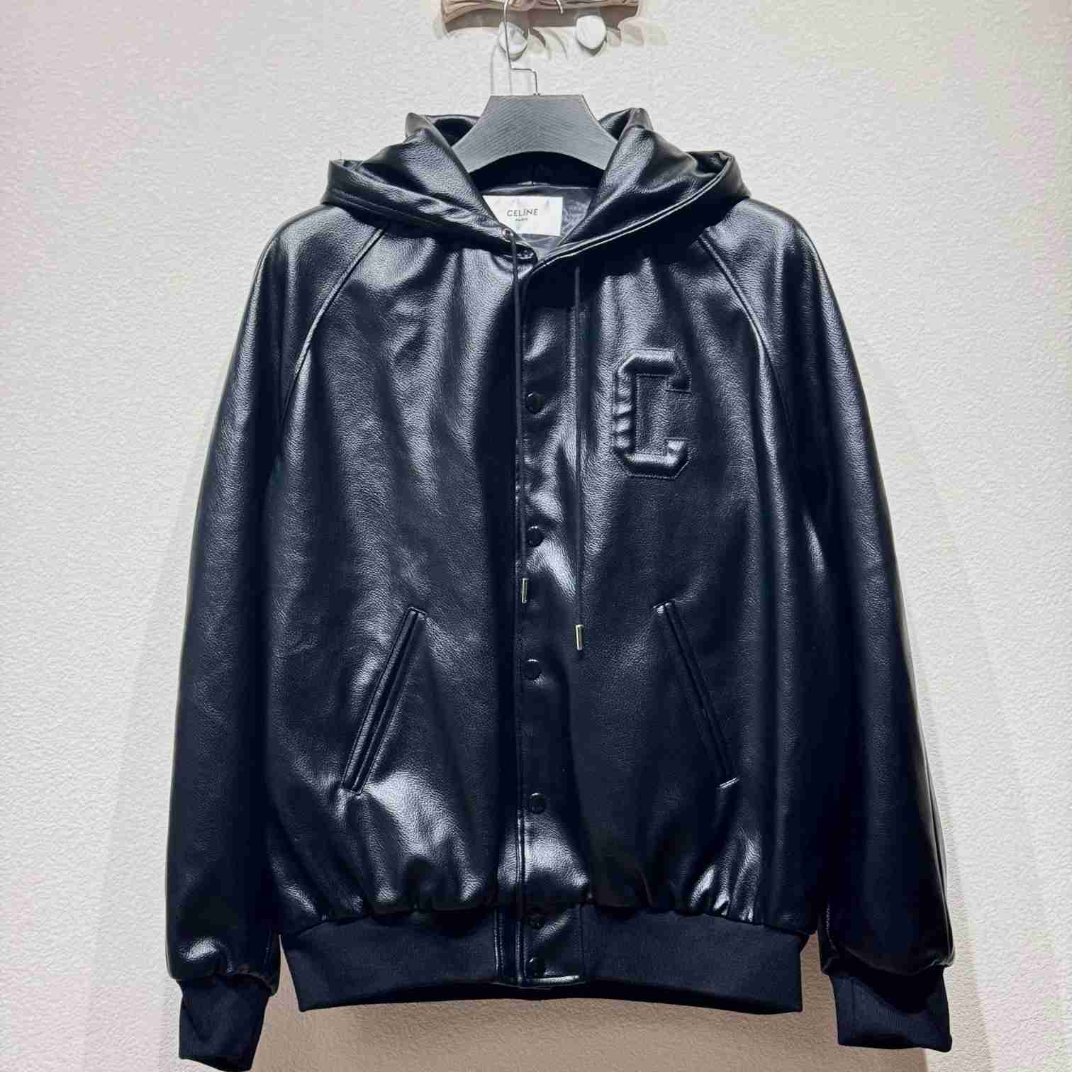 Celine Hooded Leather Jacket - PerfectKickZ