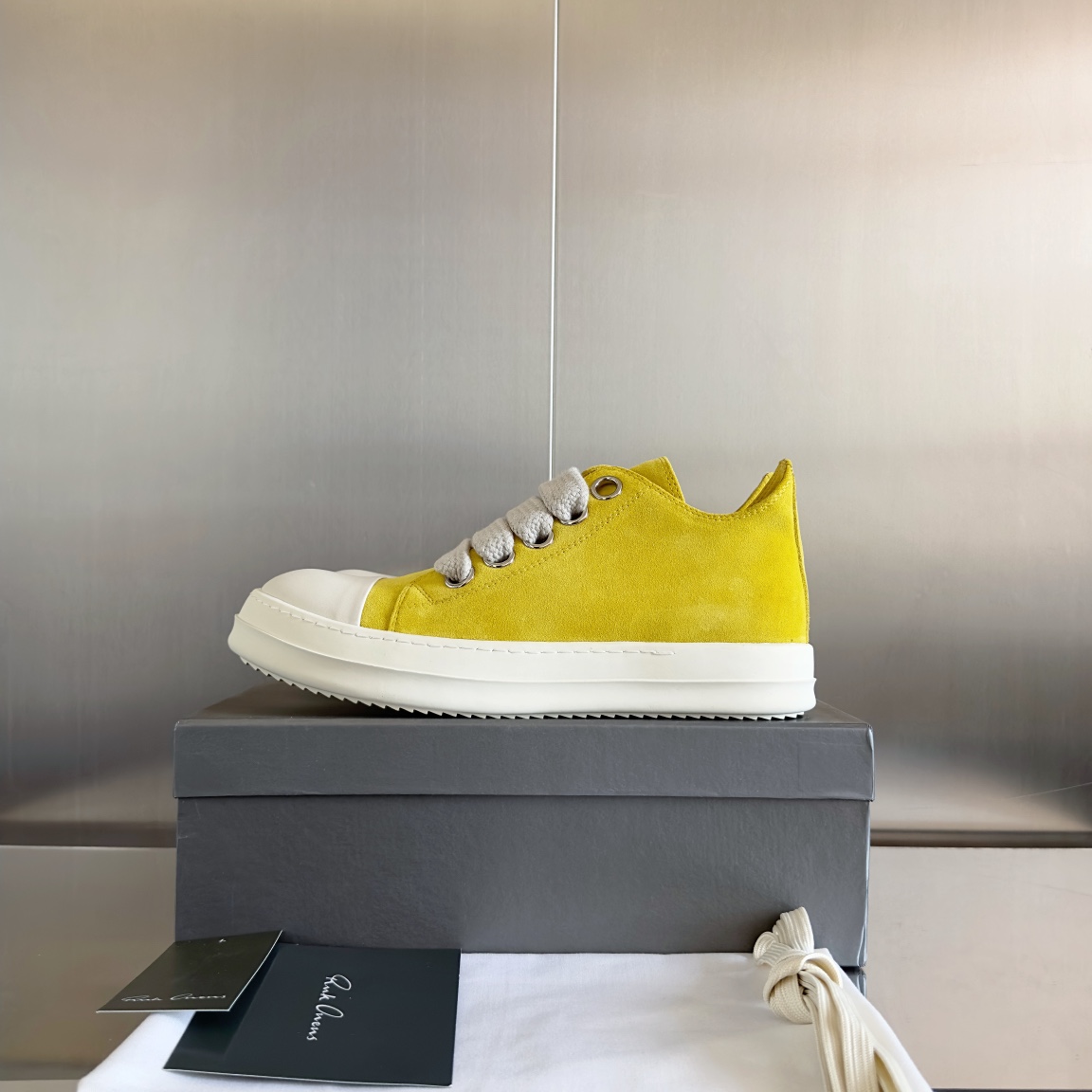 Rick Owens Laces Low-top  Sneakers - PerfectKickZ