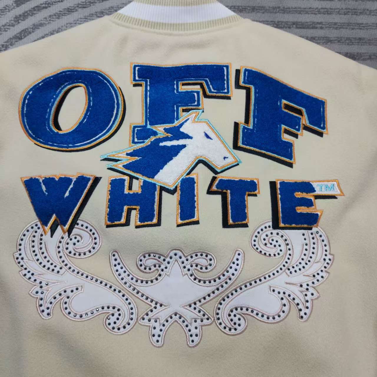 Off-White Wo Thunderbolt Varsity - PerfectKickZ