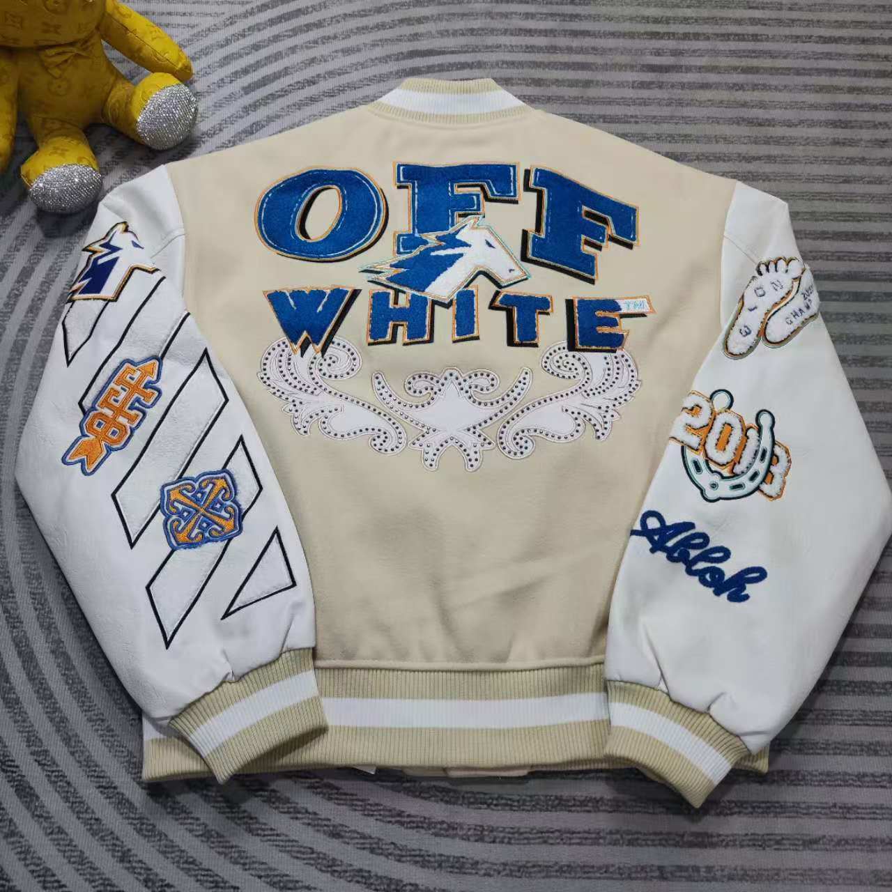 Off-White Wo Thunderbolt Varsity - PerfectKickZ