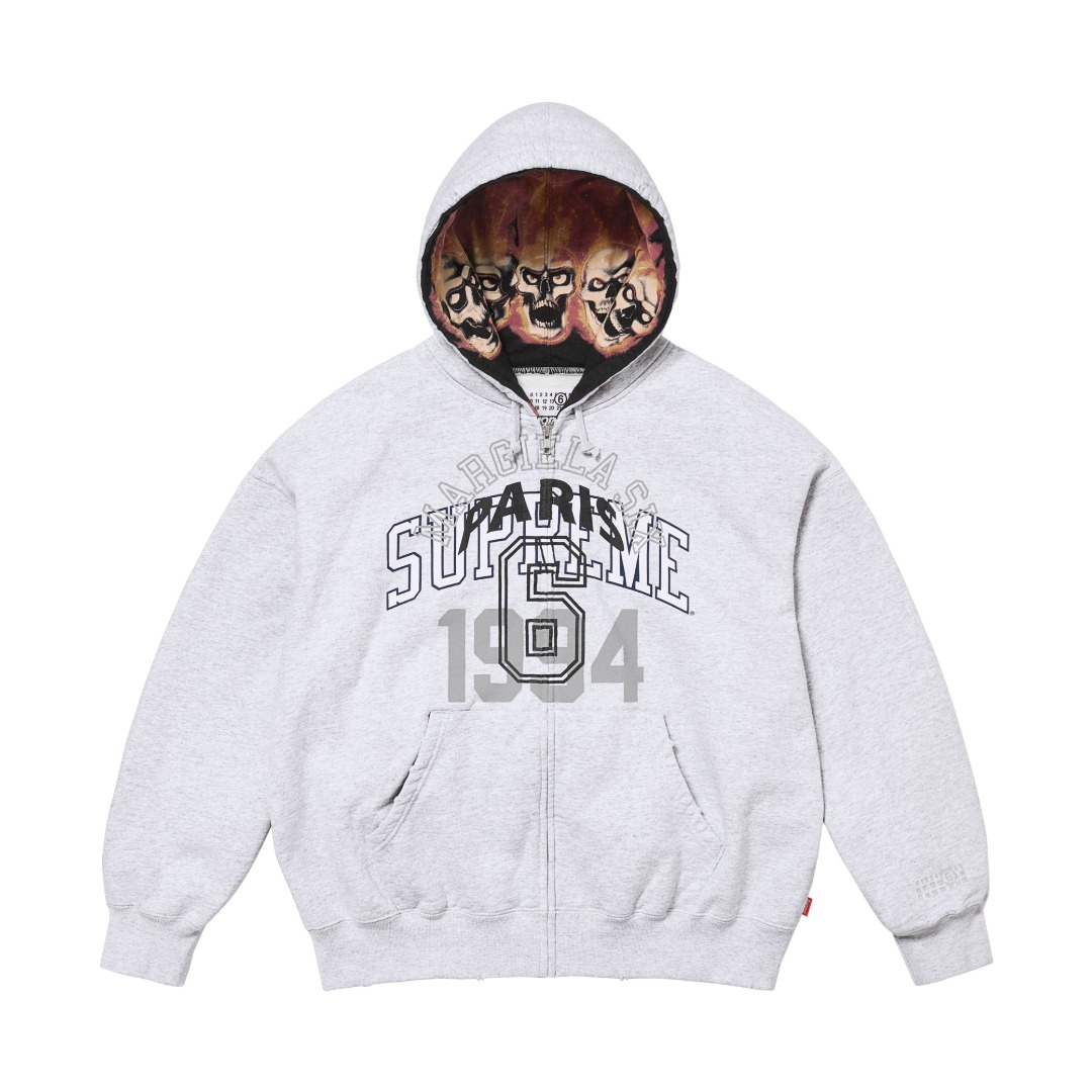 Supreme MM6 Maison Margiela Zip Up Hooded Sweatshirt  - PerfectKickZ