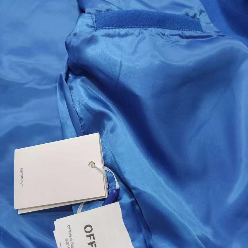 Off-White Royal Logo-appliqué Varsity Jacket - PerfectKickZ