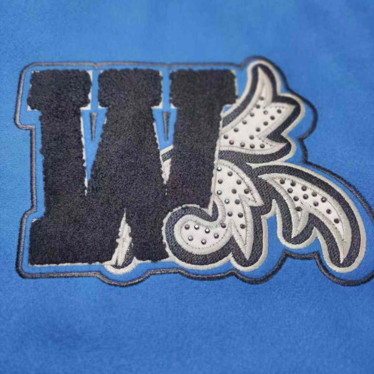 Off-White Royal Logo-appliqué Varsity Jacket - PerfectKickZ