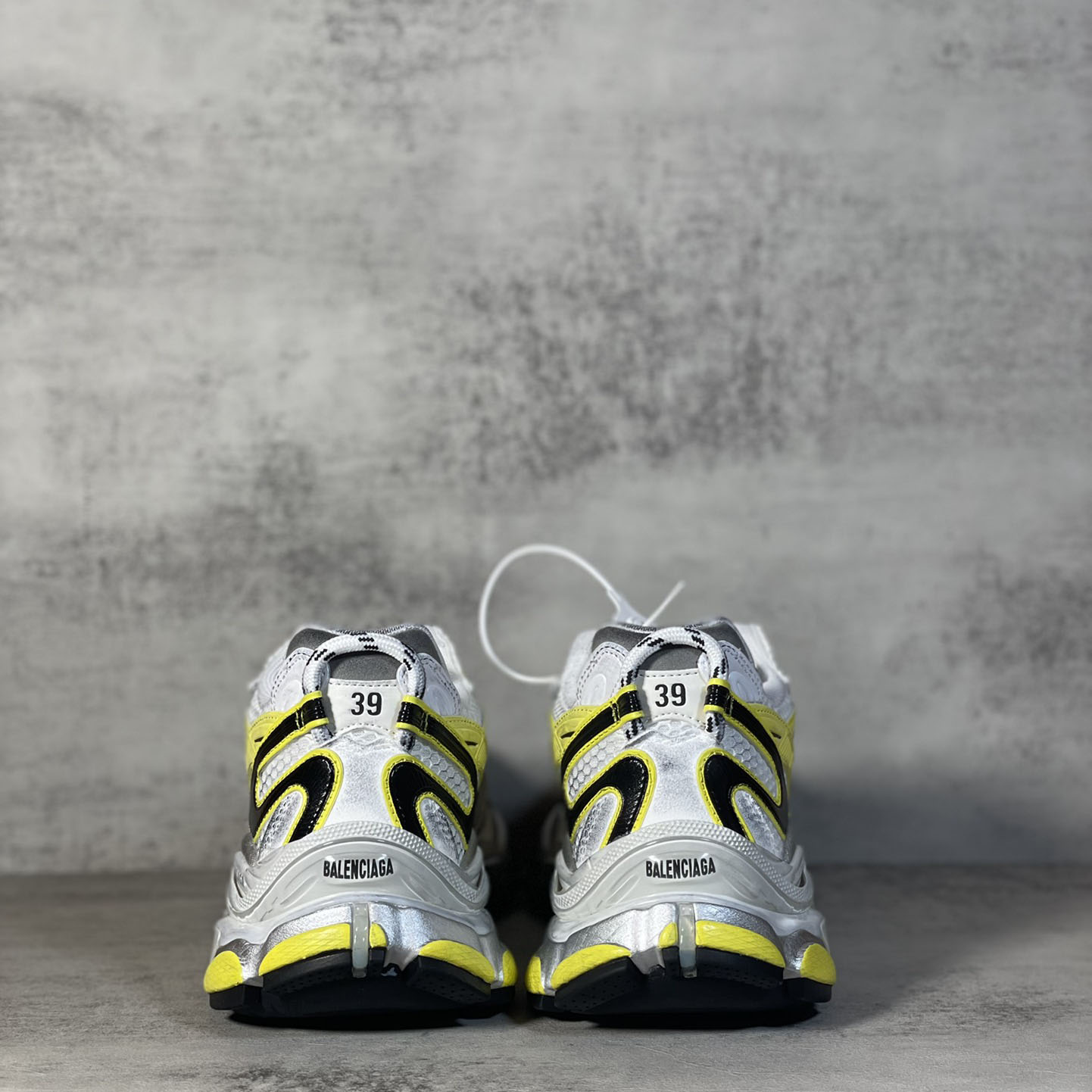 Balenciaga Runner 2.0 Sneaker In White, Yellow And Black Mesh And Polyurethane - PerfectKickZ