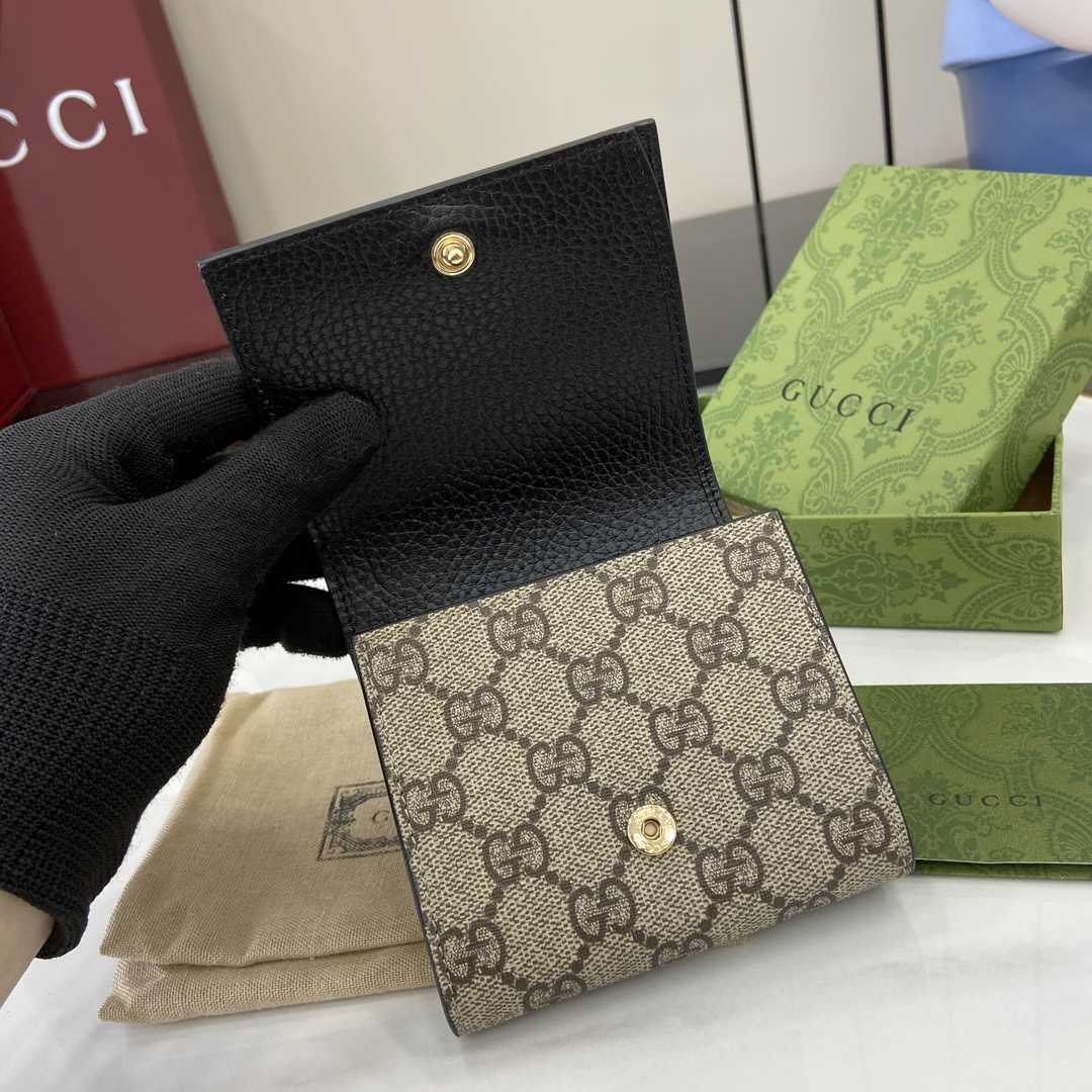 Gucci GG Marmont Bi-color Medium Wallet - PerfectKickZ