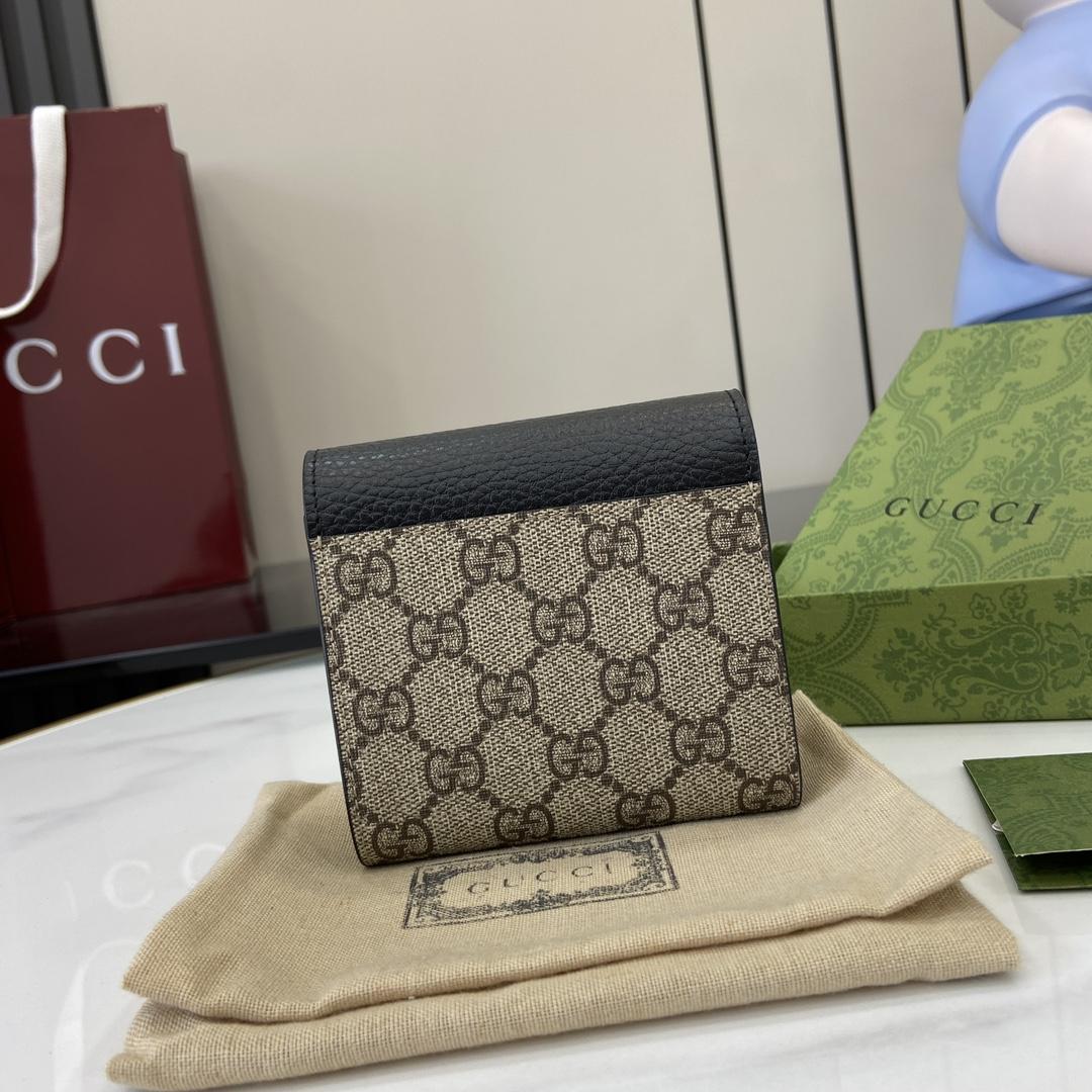 Gucci GG Marmont Bi-color Medium Wallet - PerfectKickZ