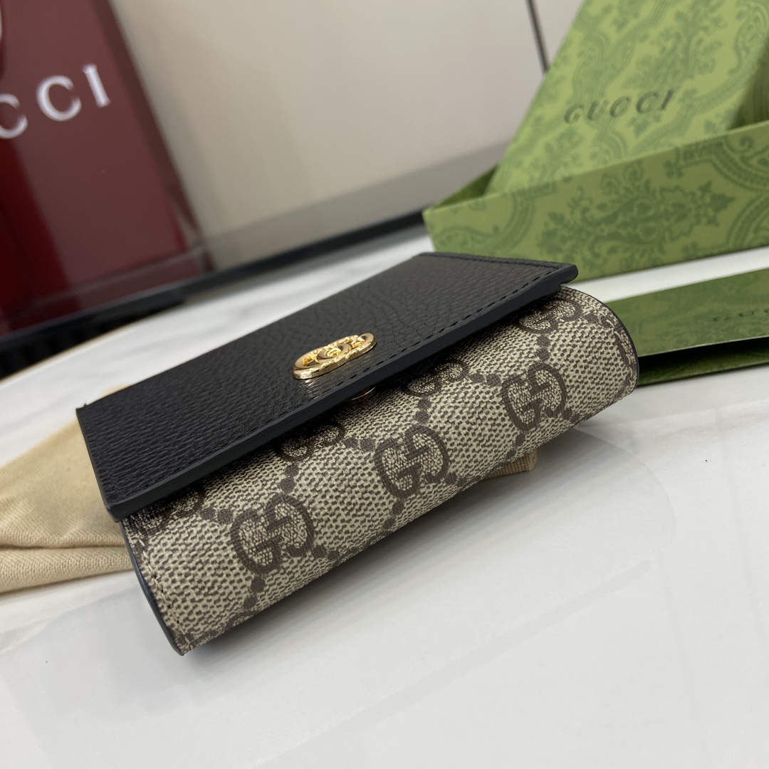 Gucci GG Marmont Bi-color Medium Wallet - PerfectKickZ