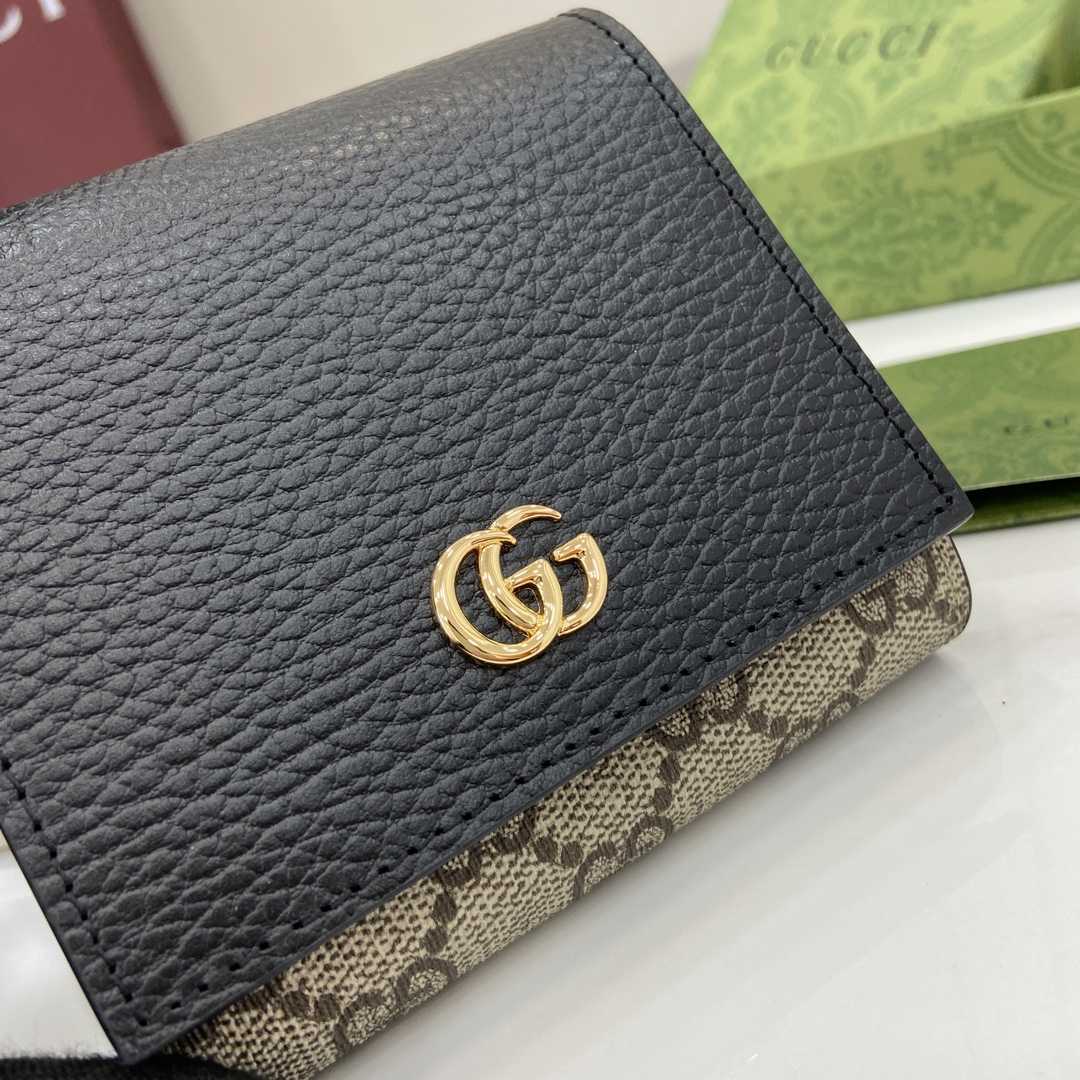 Gucci GG Marmont Bi-color Medium Wallet - PerfectKickZ