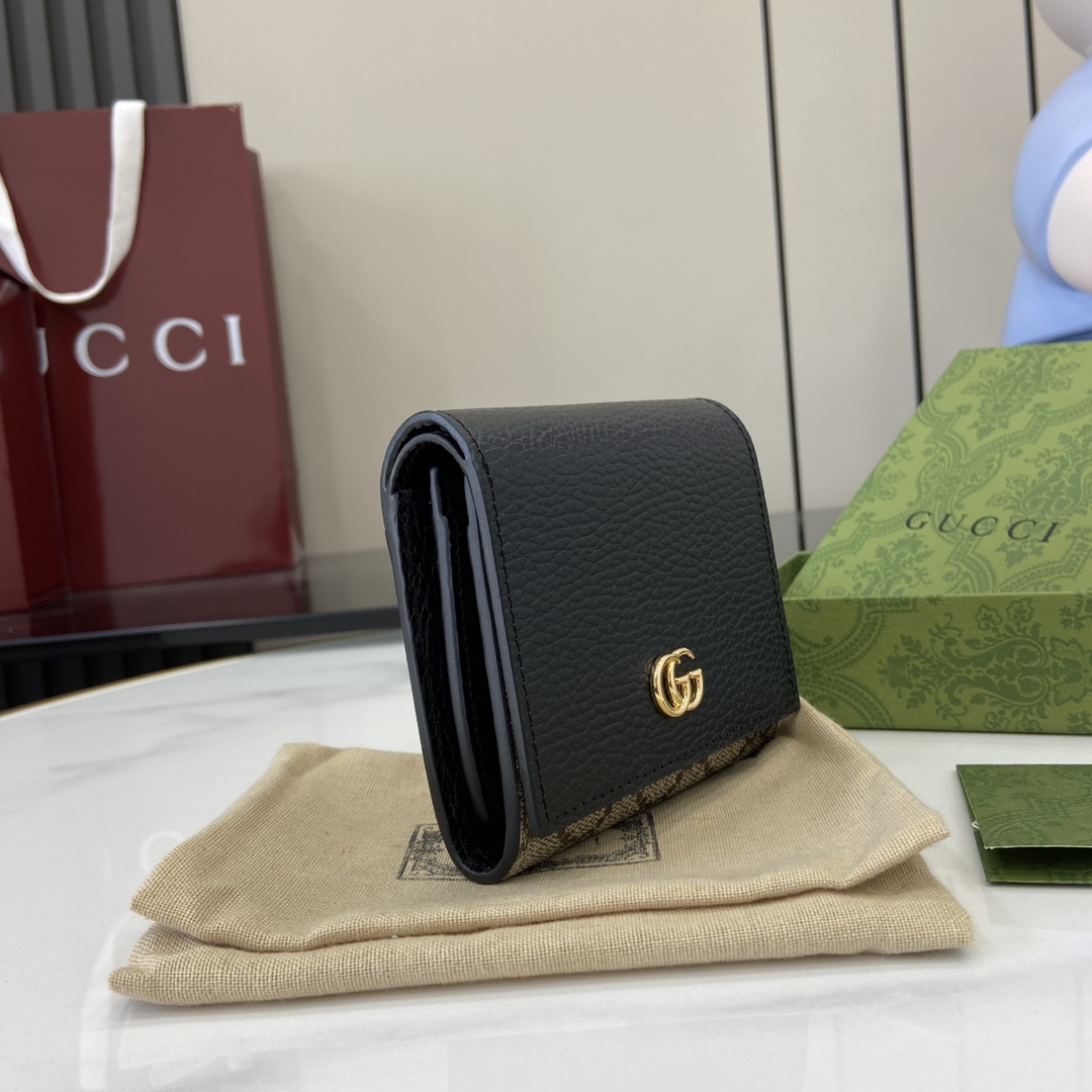 Gucci GG Marmont Bi-color Medium Wallet - PerfectKickZ