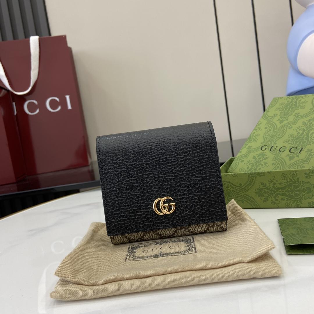 Gucci GG Marmont Bi-color Medium Wallet
