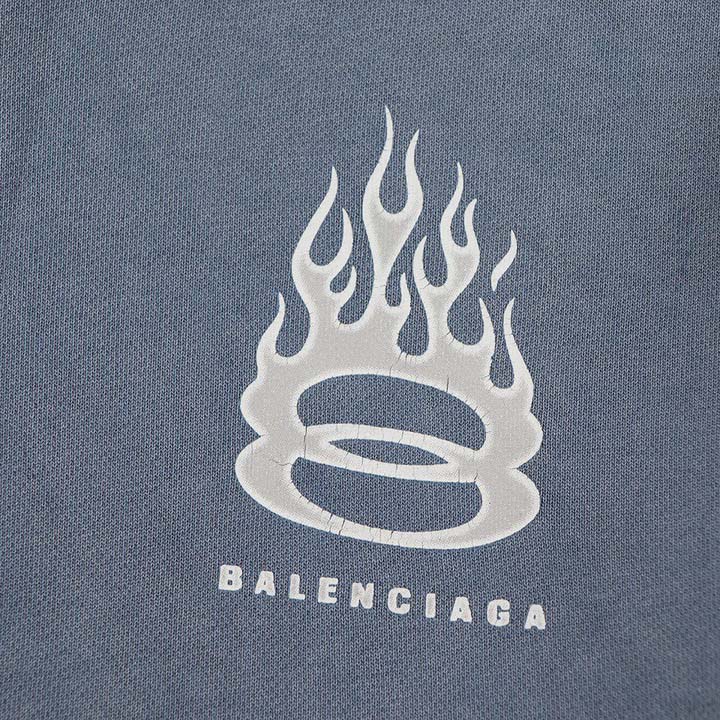 Balenciaga Burning Unity Distressed Hoodie - PerfectKickZ