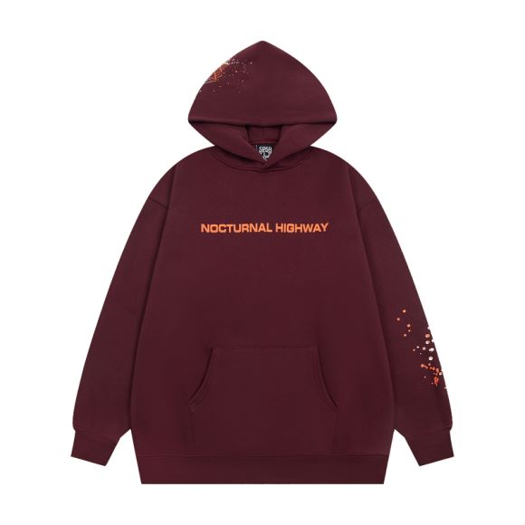 Sp5der Nocturnal Highway Cotton Hoodie - PerfectKickZ