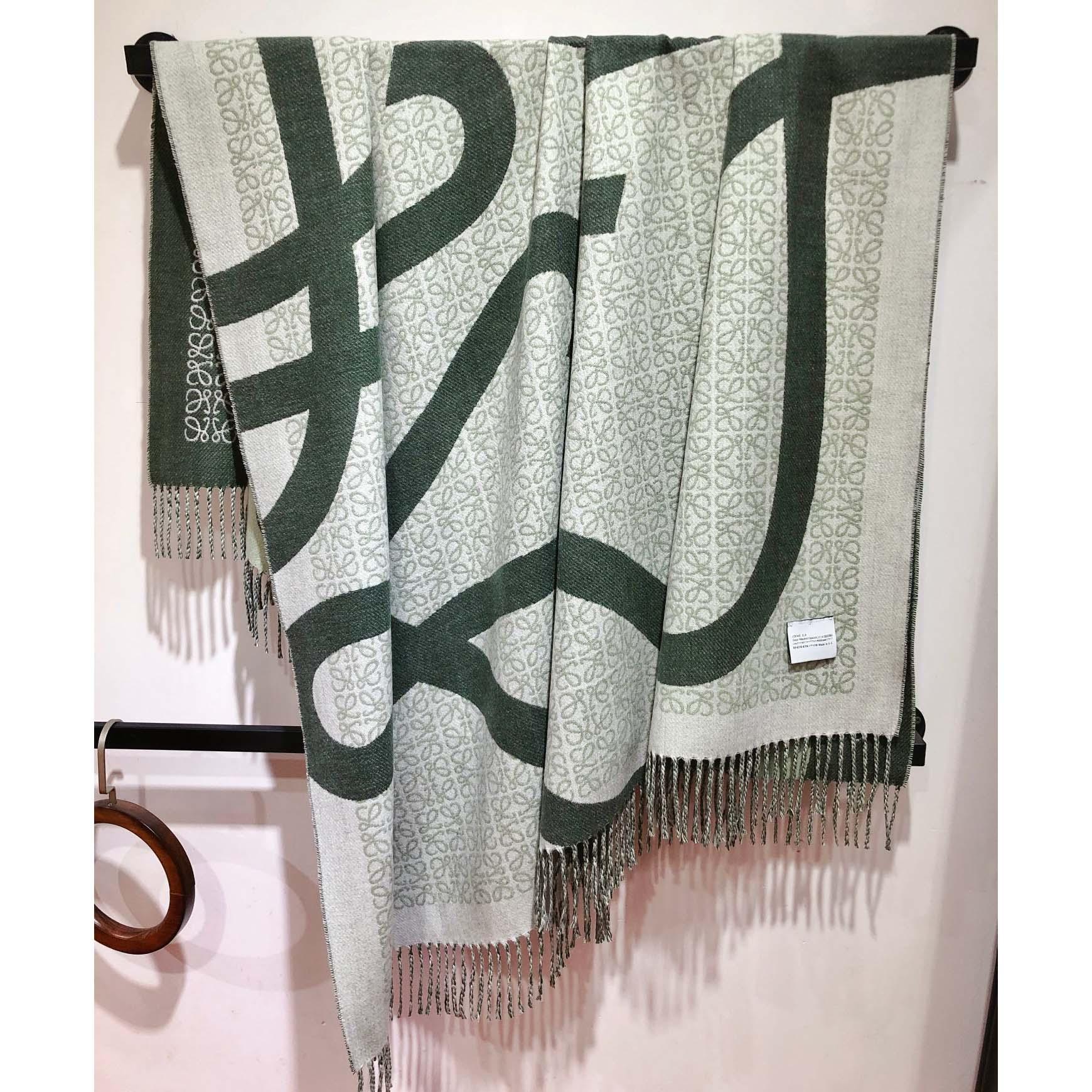 Loewe Anagram Blanket In Wool - PerfectKickZ