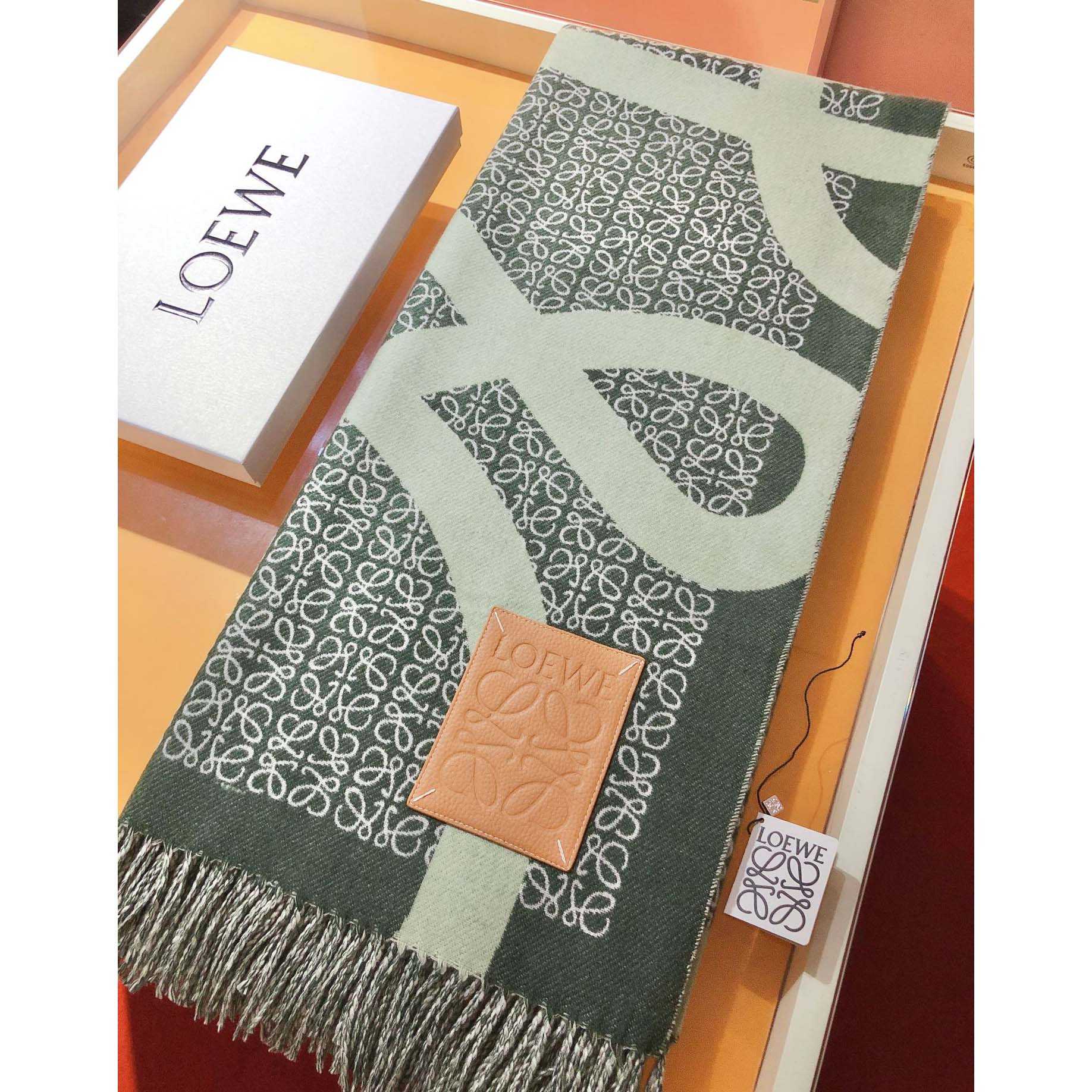 Loewe Anagram Blanket In Wool - PerfectKickZ