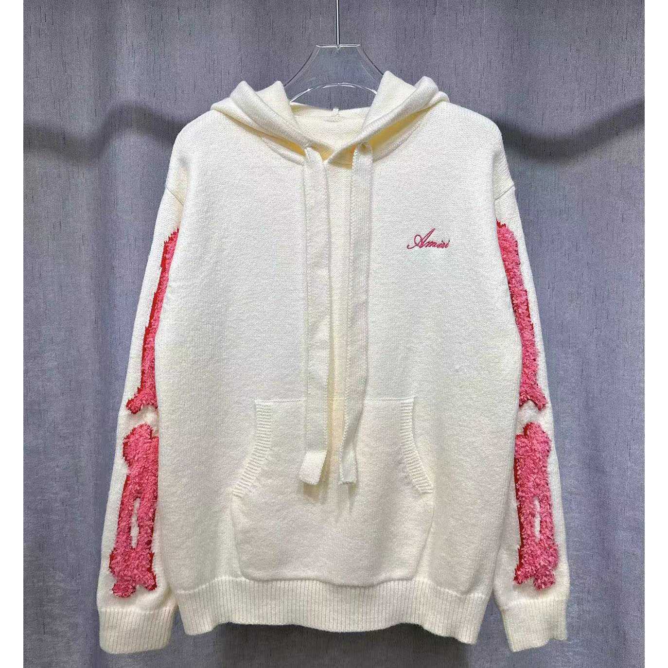 Amiri Bones Hoodie With Embroidered Logo - PerfectKickZ