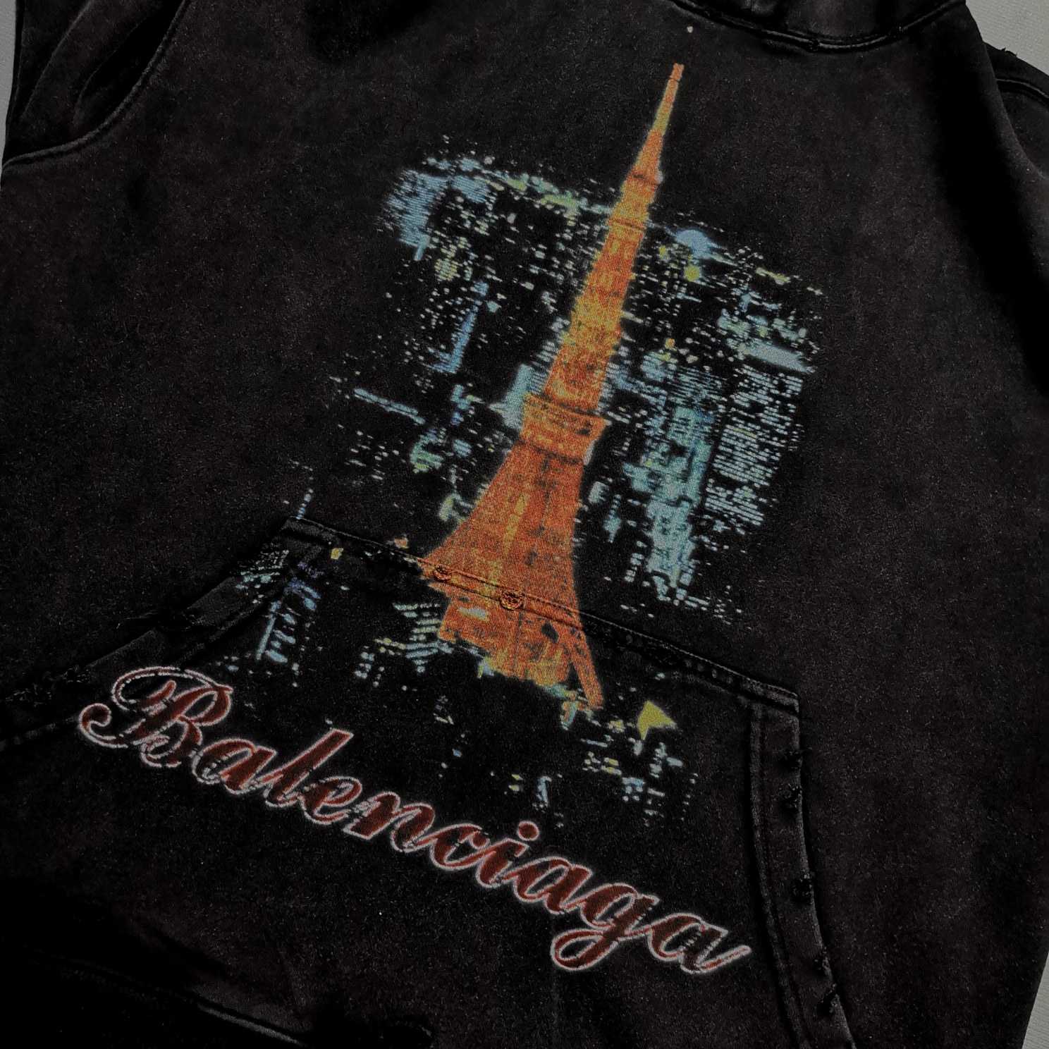 Balenciaga Ginza Store, Tokyo Tower Hoodie - PerfectKickZ