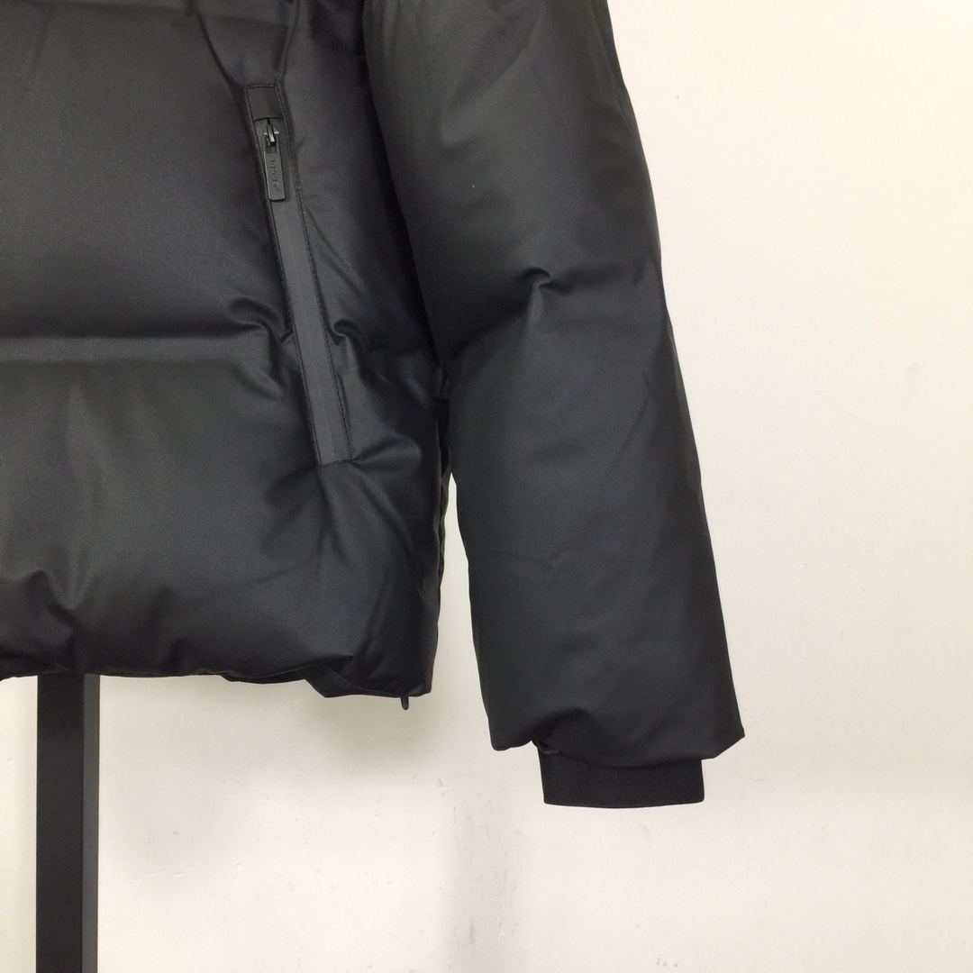 Prada Black Hooded Puffer Jacket - PerfectKickZ