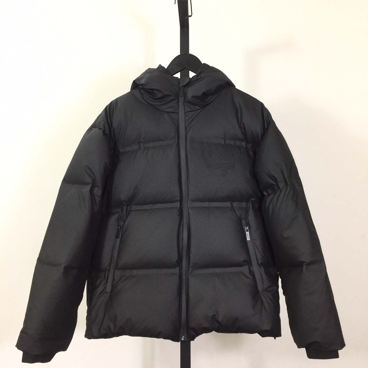 Prada Black Hooded Puffer Jacket - PerfectKickZ