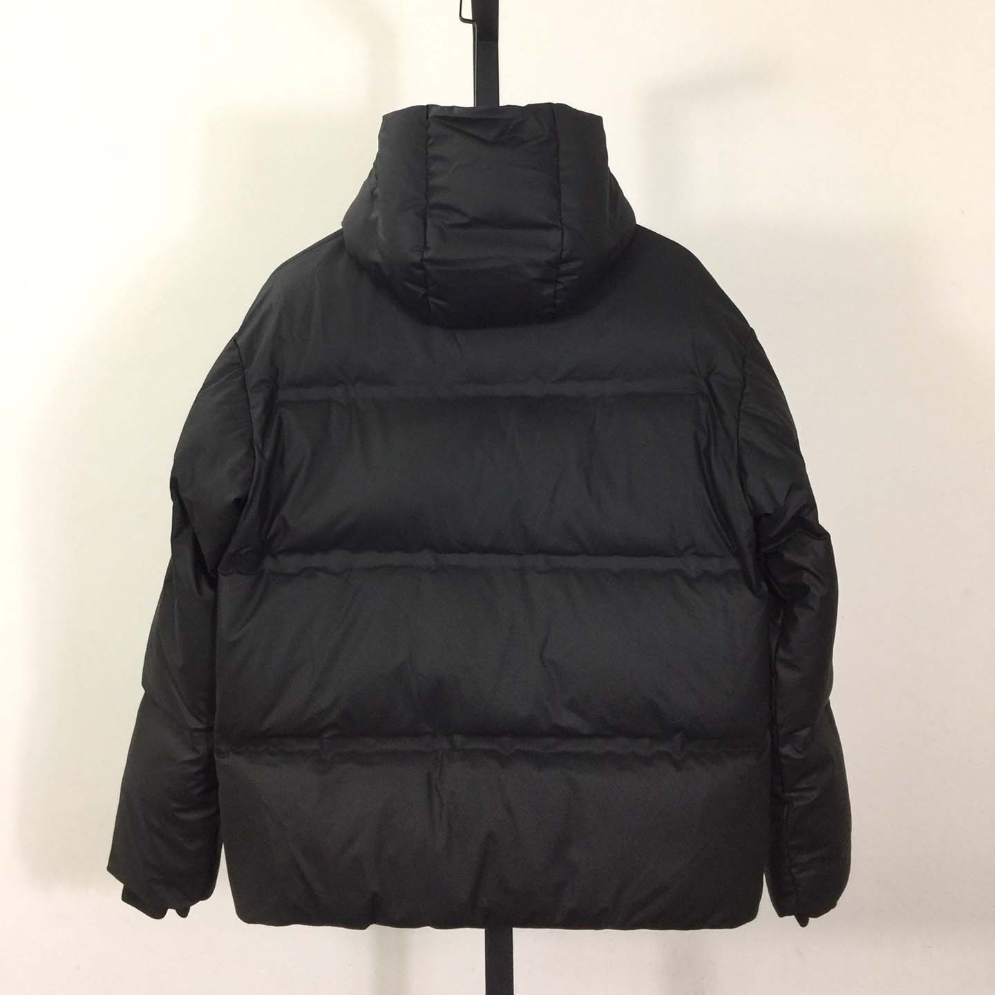 Prada Black Hooded Puffer Jacket - 