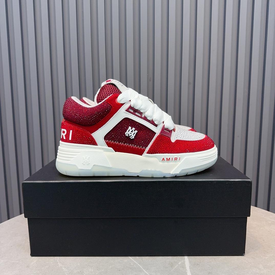 Amiri Crystal MA-1 Leather Sneakers - PerfectKickZ