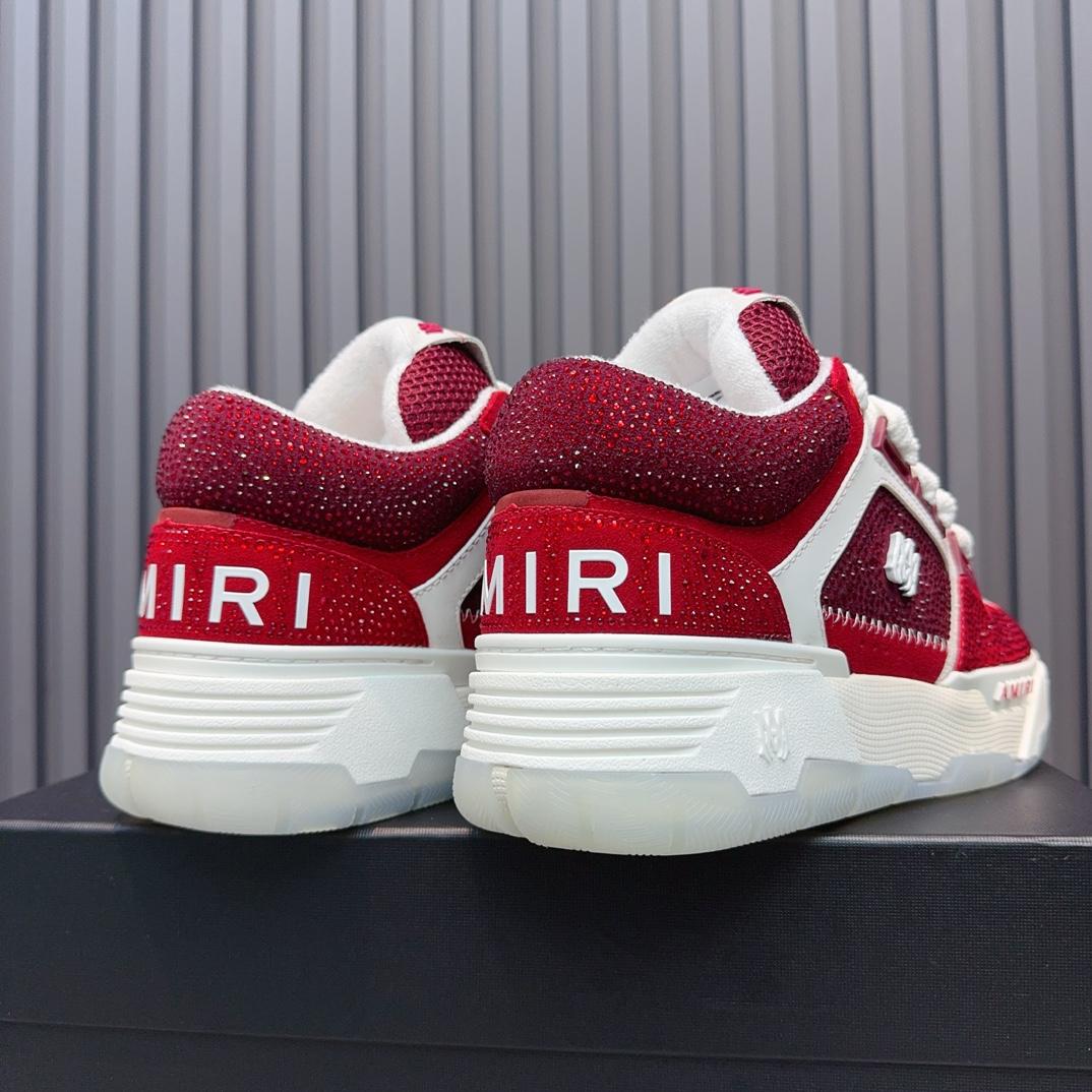 Amiri Crystal MA-1 Leather Sneakers - PerfectKickZ