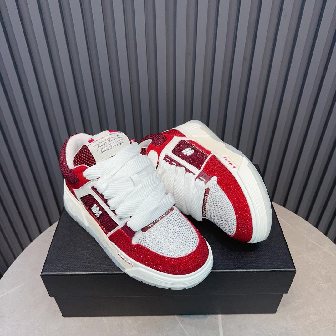 Amiri Crystal MA-1 Leather Sneakers - PerfectKickZ