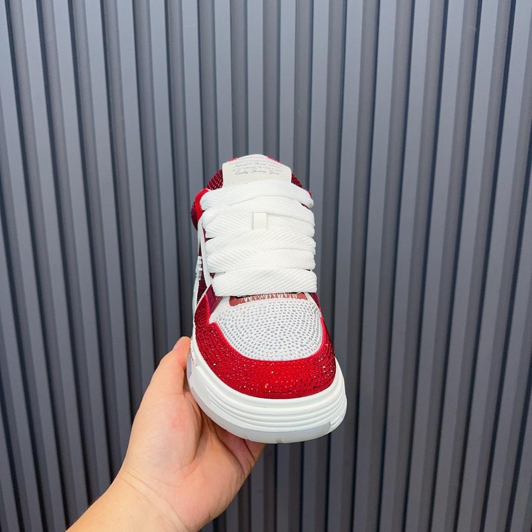 Amiri Crystal MA-1 Leather Sneakers - PerfectKickZ