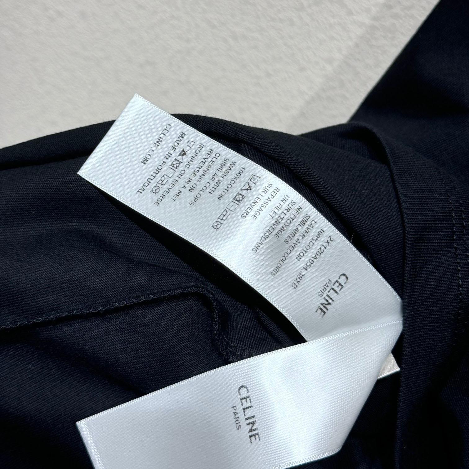 Celine Loose Celine 16 t-shirt In Cotton Jersey - PerfectKickZ
