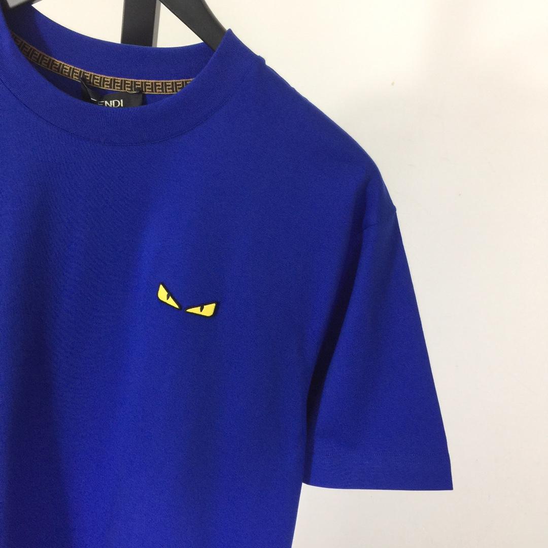 Fendi White Cotton Fendilicious T-shirt - PerfectKickZ