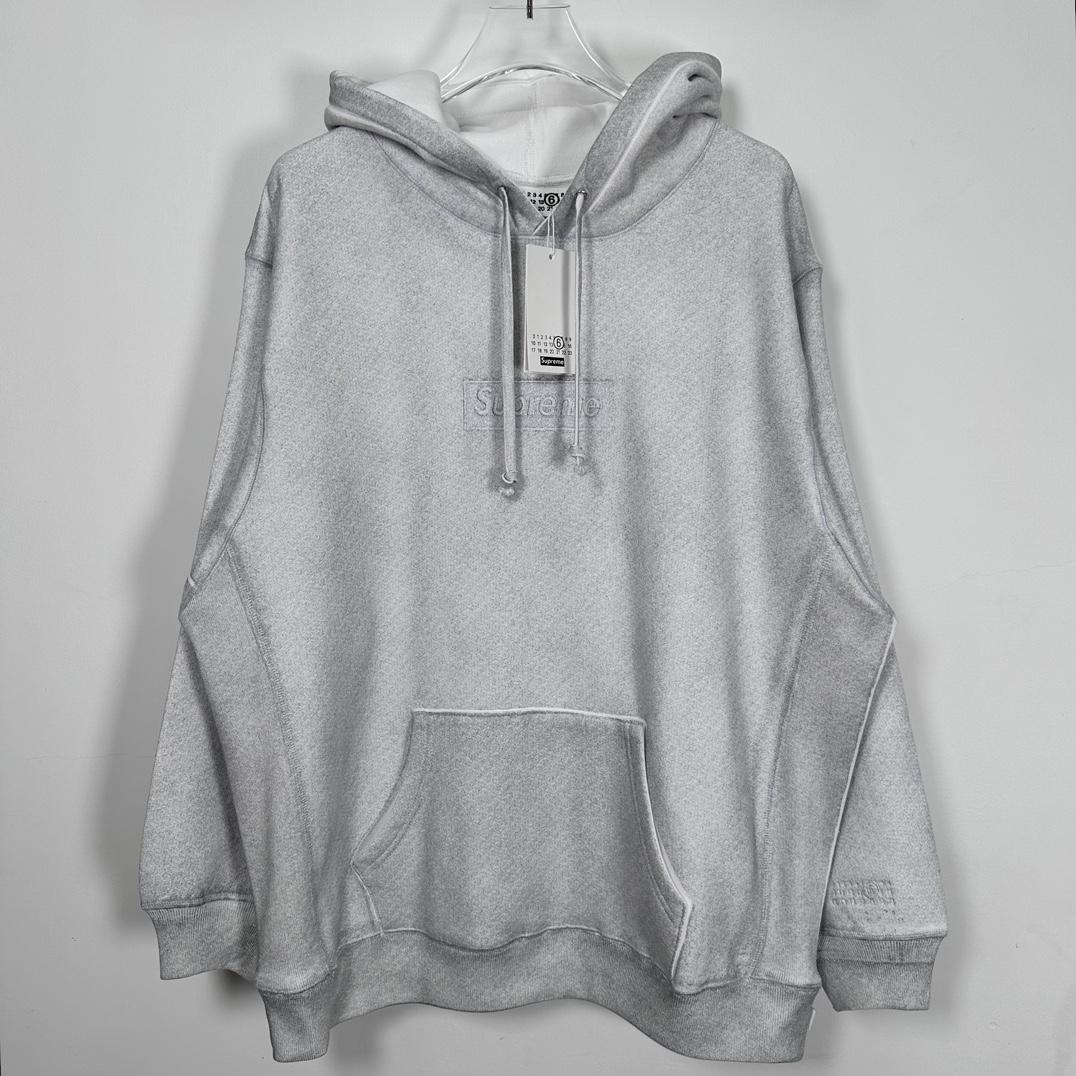 Supreme x MM6 Maison Margiela Foil Box Logo Hoodie - PerfectKickZ