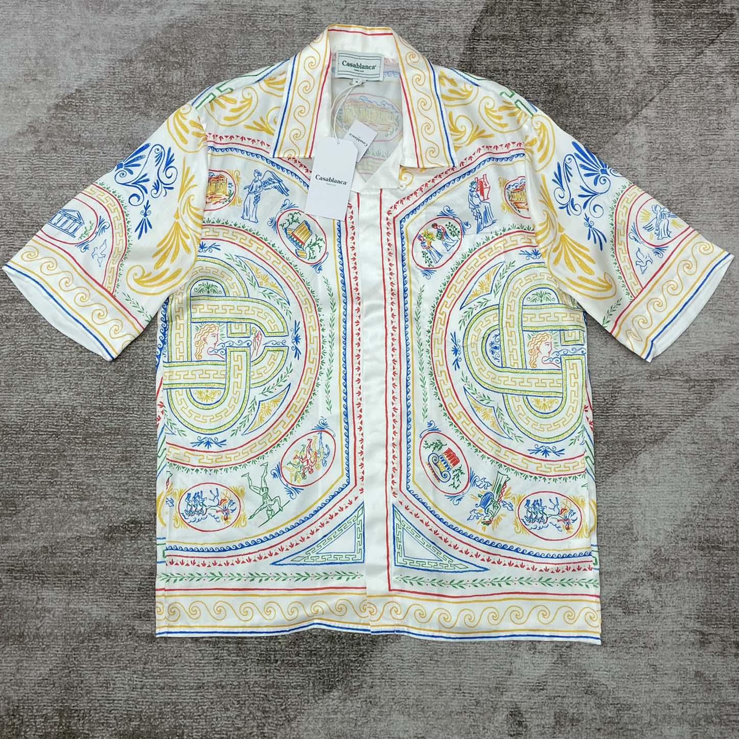 Casablanca Silk Cuban Shirt    CA3510 - PerfectKickZ