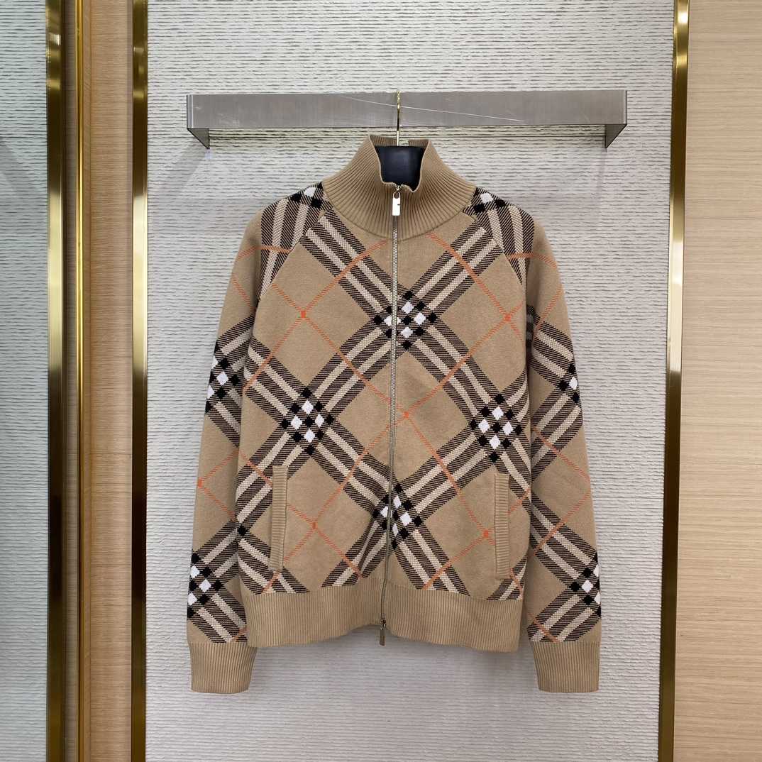 Burberry Check Wool Mohair Blend Jacket - PerfectKickZ