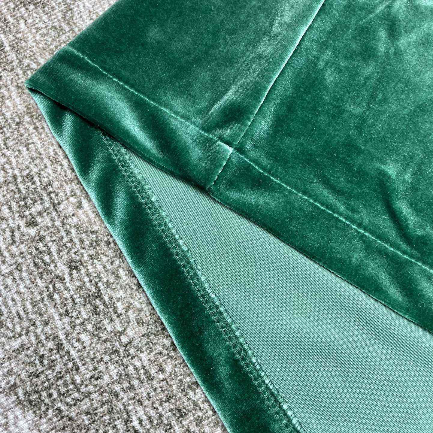 Casablanca Short-Sleeve Velour Shirt 'Evergreen'   c931 - PerfectKickZ