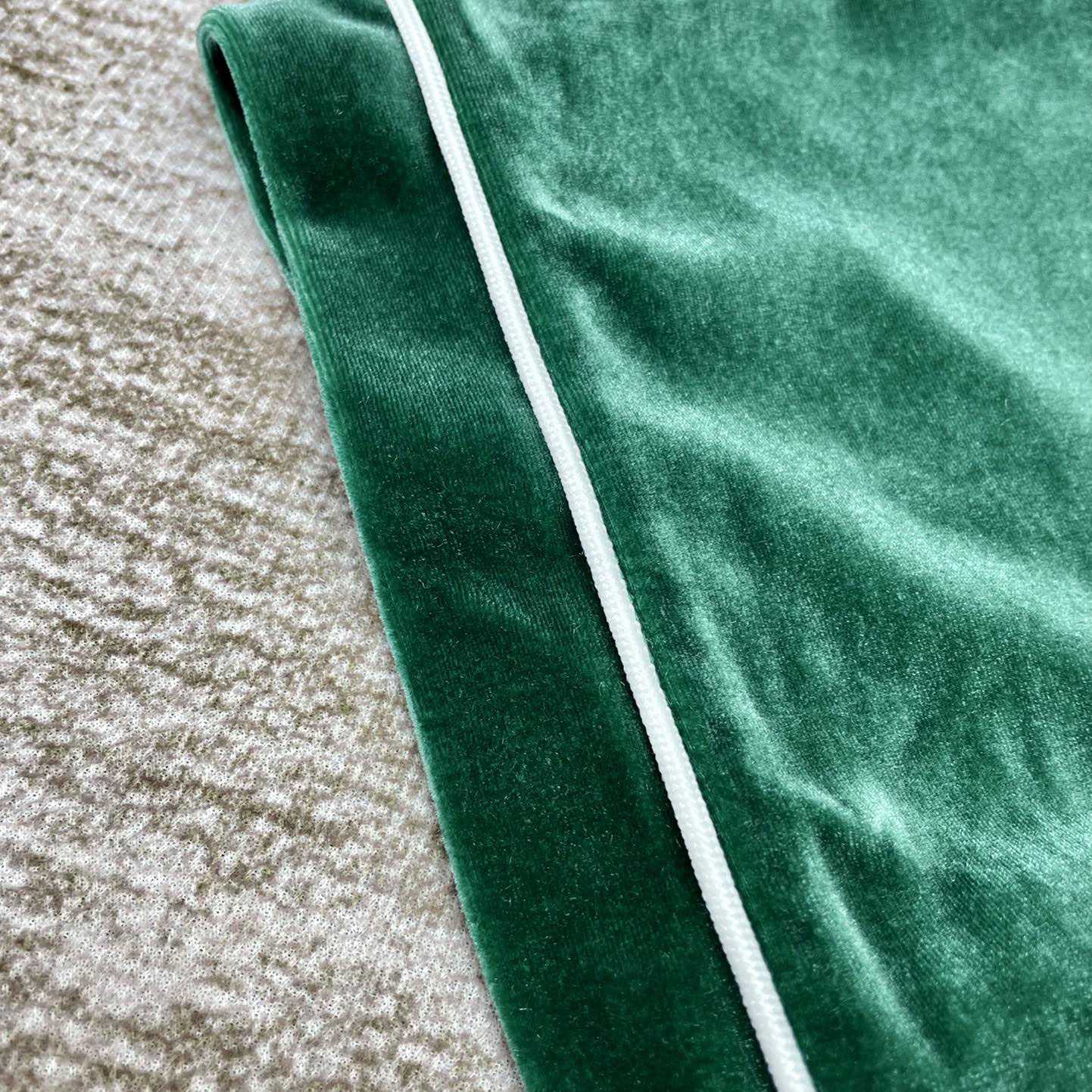 Casablanca Short-Sleeve Velour Shirt 'Evergreen'   c931 - PerfectKickZ