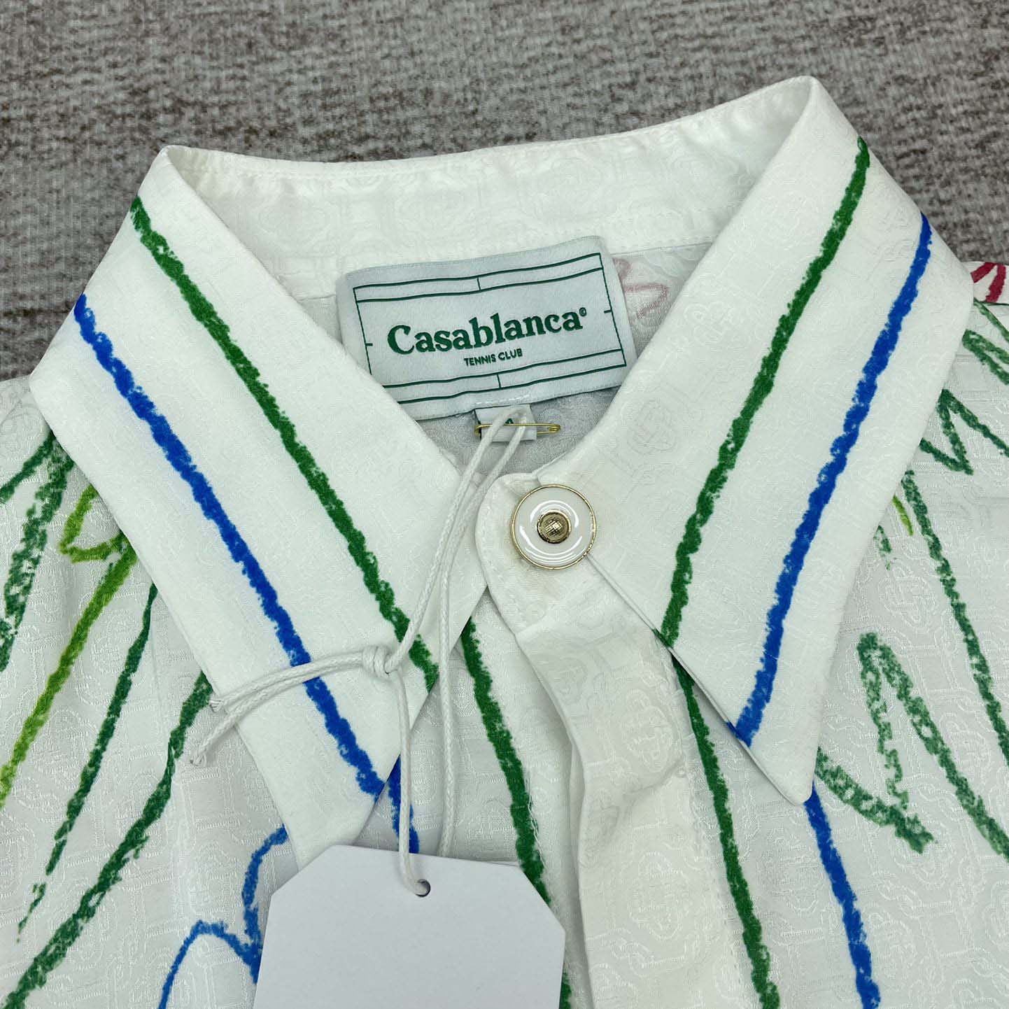 Casablanca Crayon Tennis Club Shirt   CA3499 - PerfectKickZ