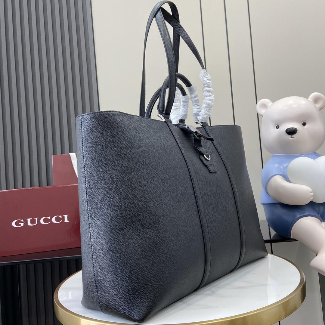 Gucci Large Tote Bag With Web - PerfectKickZ