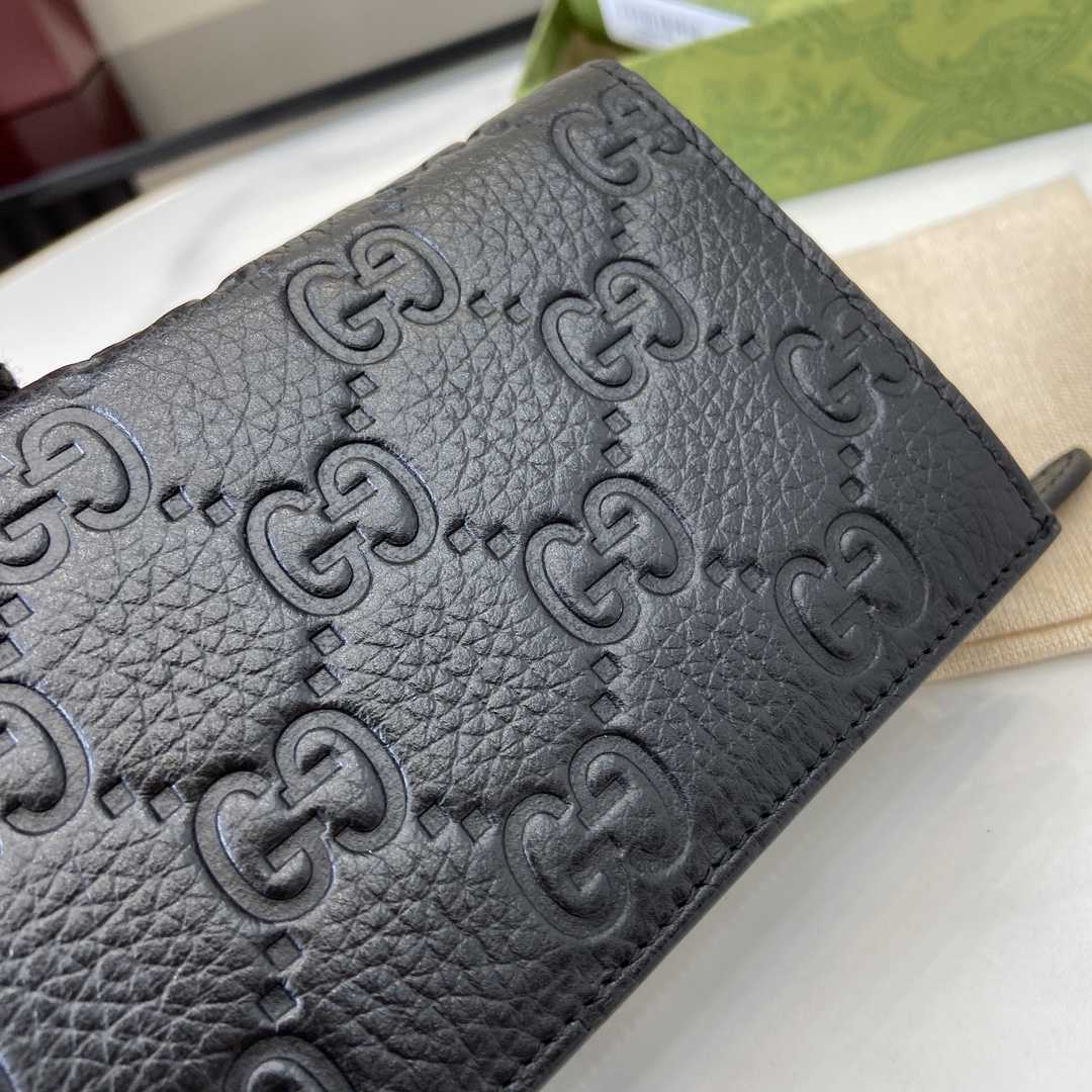 Gucci GG Emblem Zip Key Case - PerfectKickZ