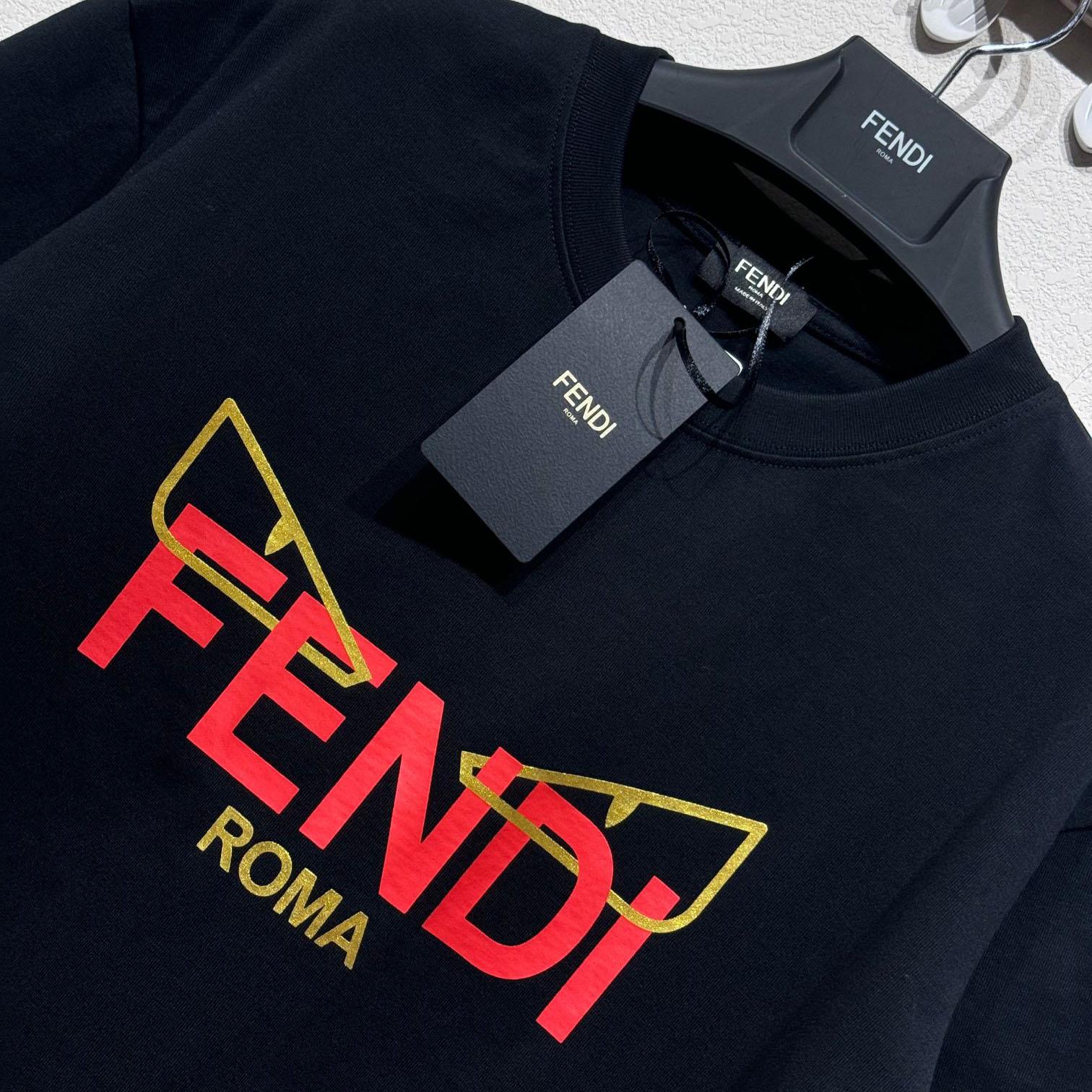 Fendi Short-Sleeved Crew Neck T-Shirt  - 