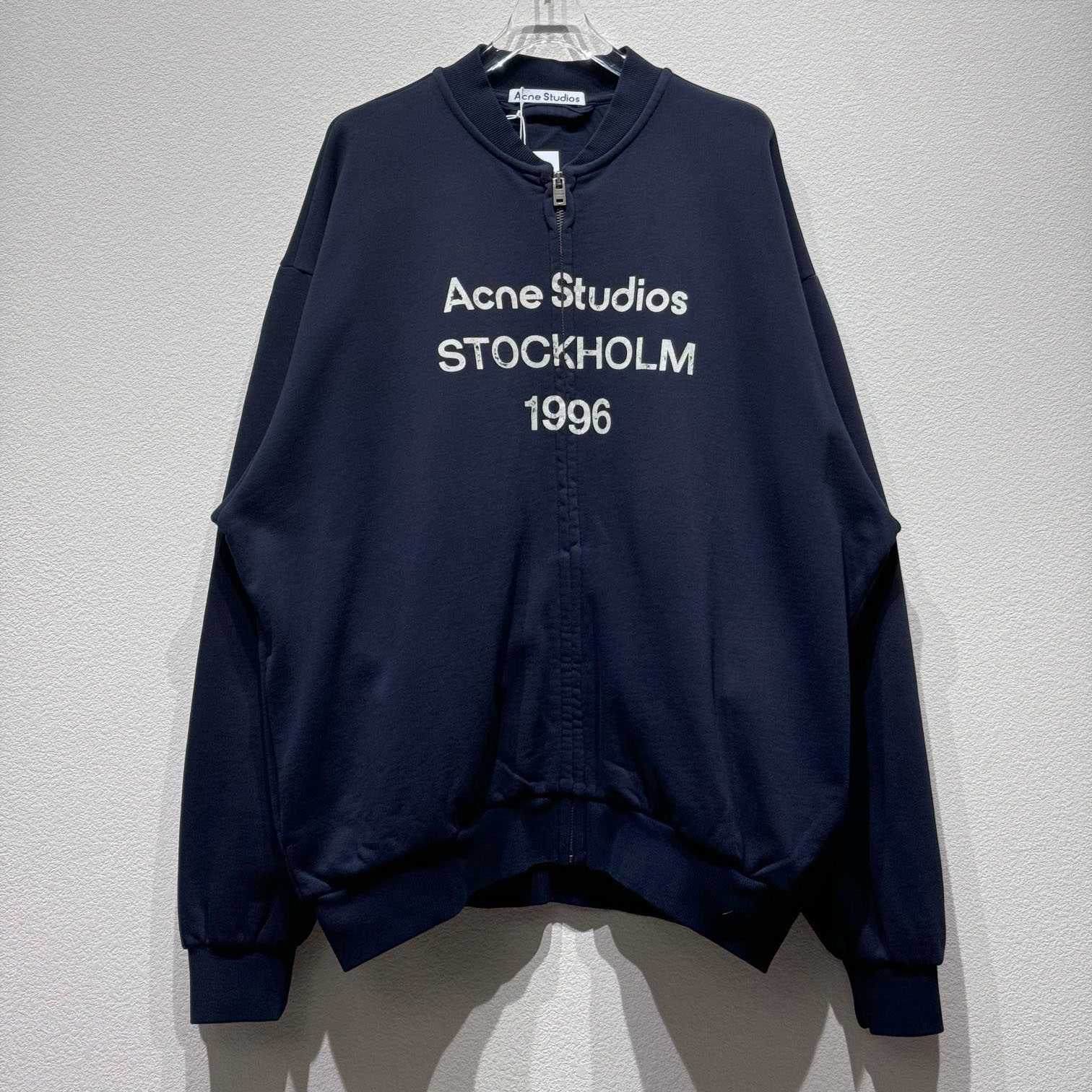Acne Studios Zip Sweater Logo - PerfectKickZ