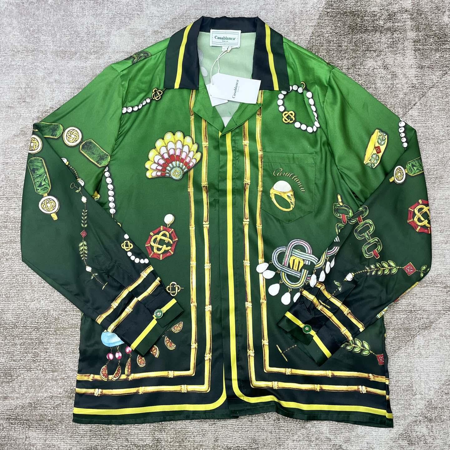Casablanca La Boite A Bijoux Silk Shirt    CA3491 - PerfectKickZ