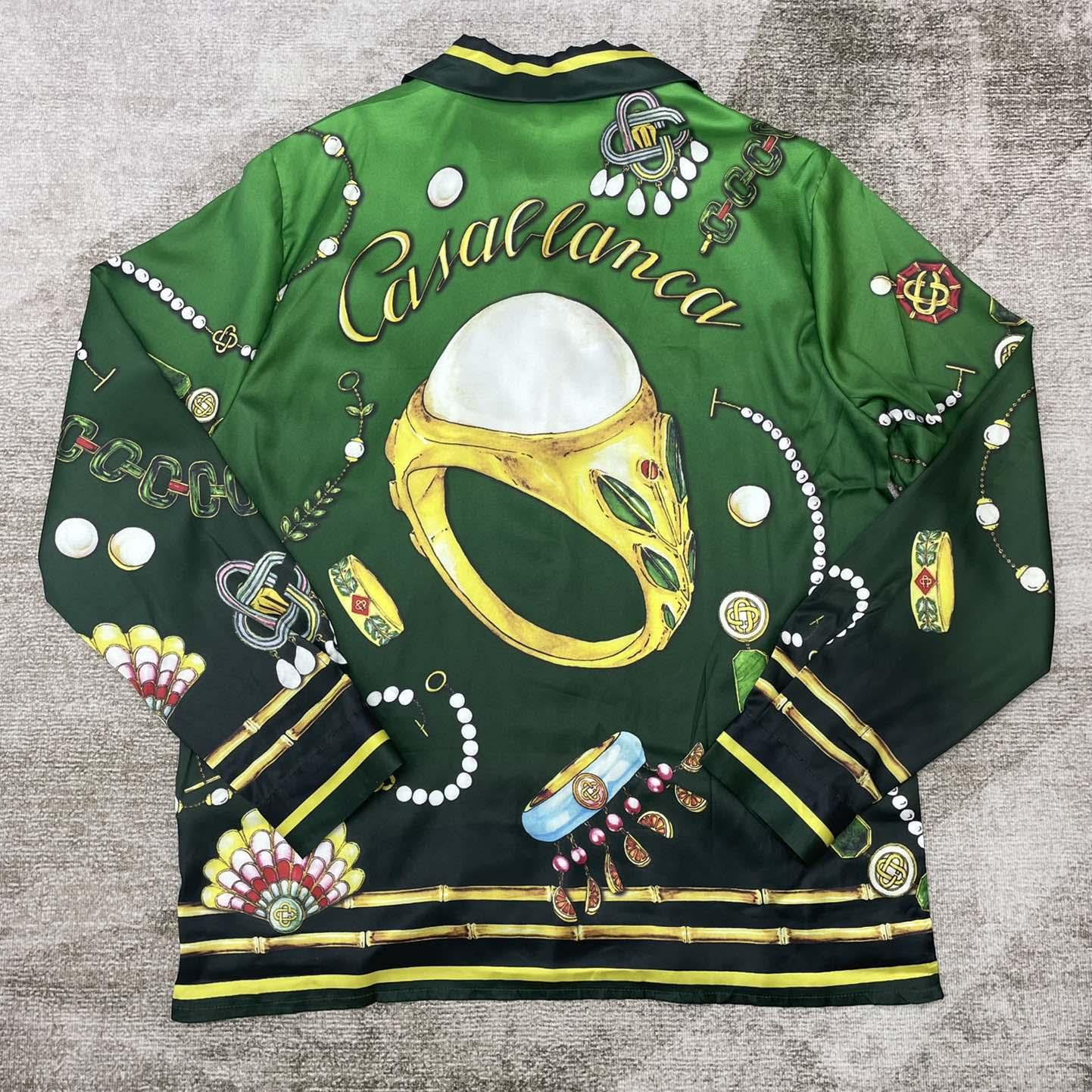 Casablanca La Boite A Bijoux Silk Shirt    CA3491 - PerfectKickZ
