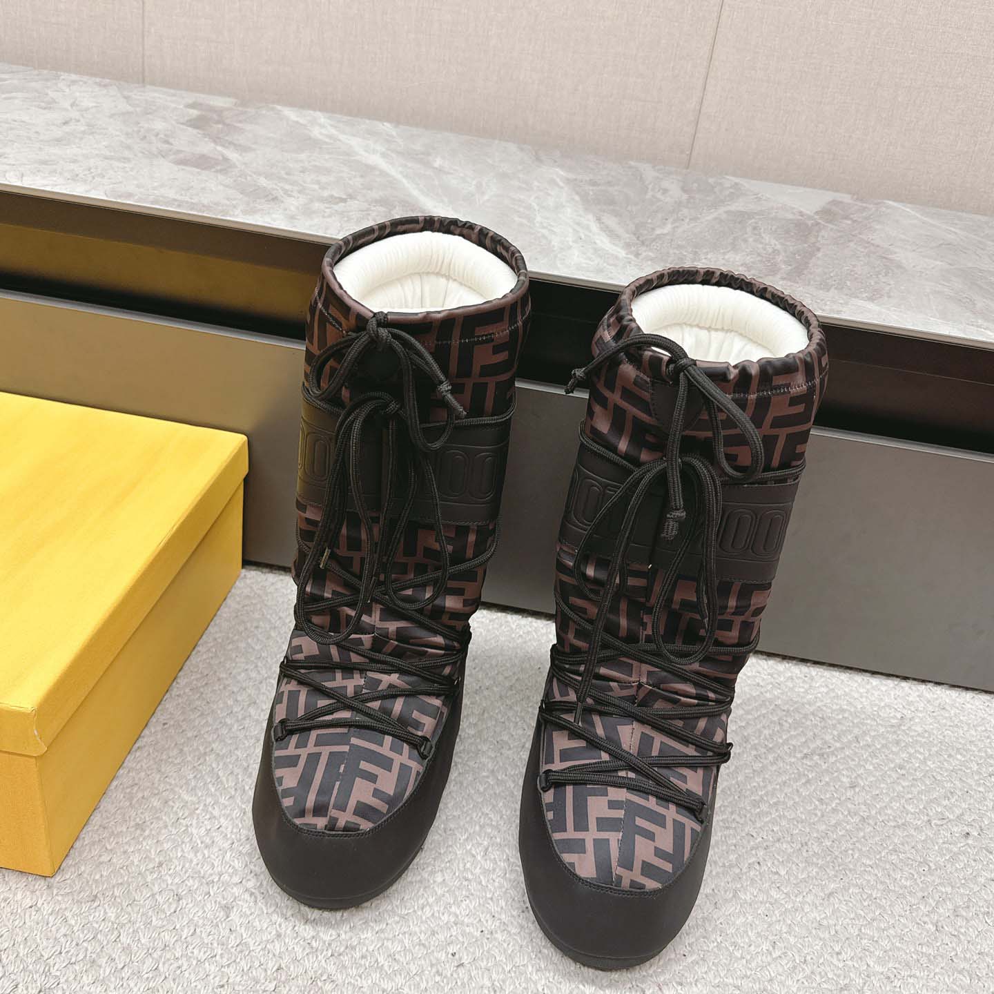 Fendi FF Motif Moon Boots - PerfectKickZ